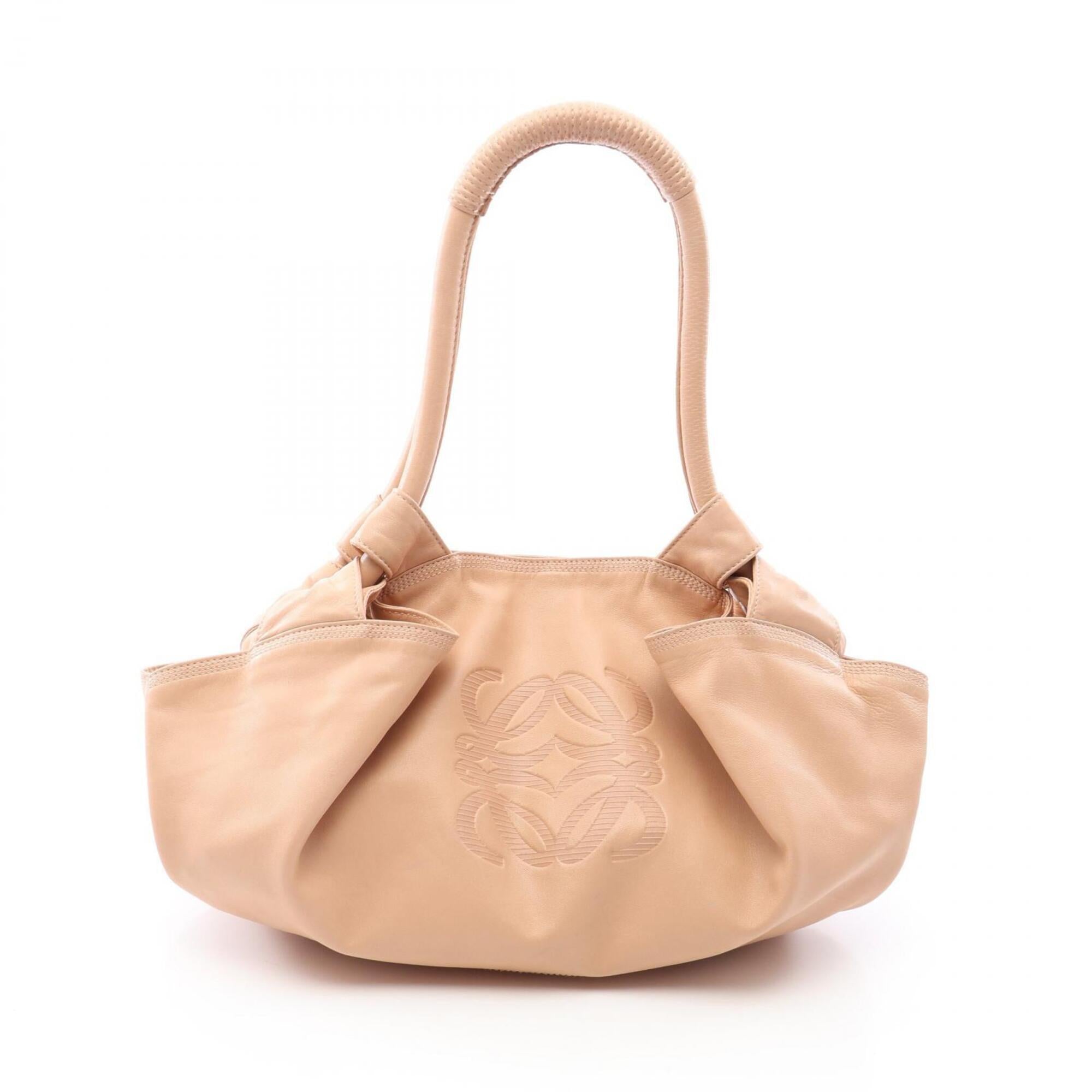 Loewe Nappa Aire Beige Leather Handbag (Pre-Owned)