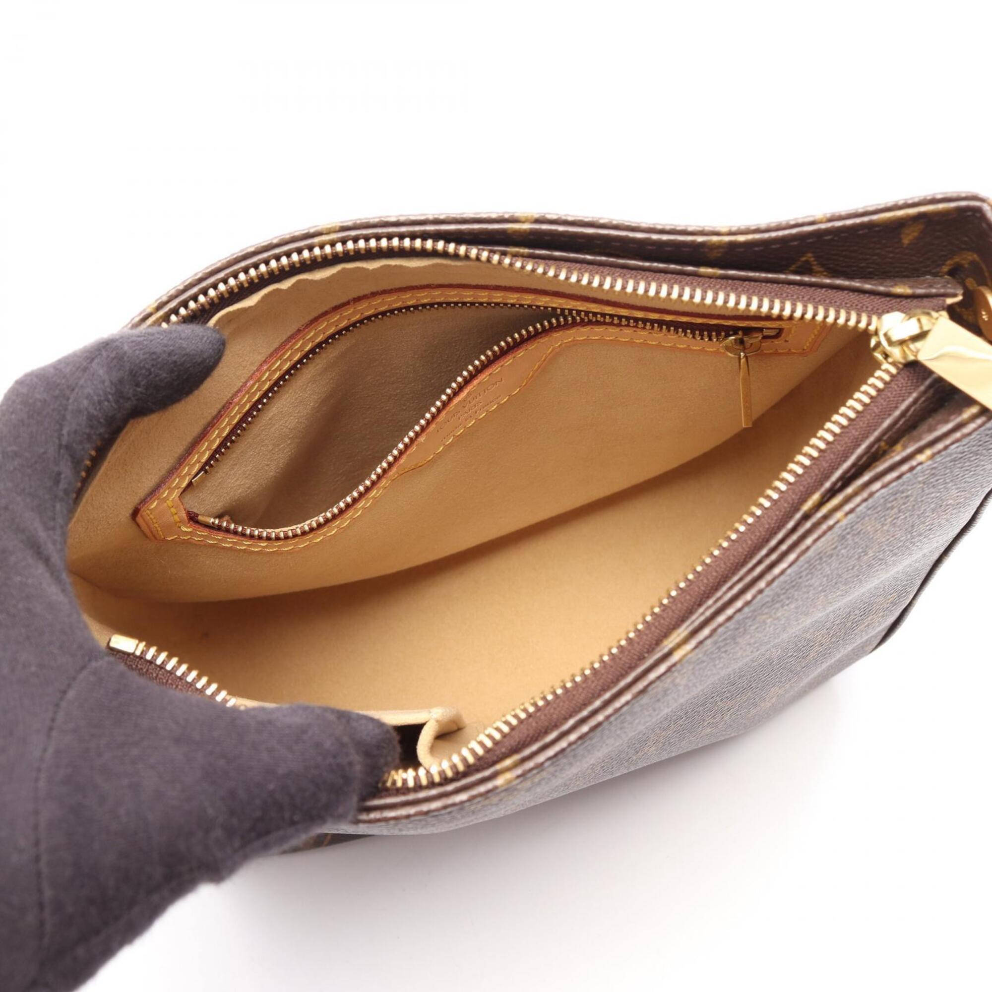 Louis Vuitton Brown Pvc Leather Handbag Shoulder Bag (Pre-Owned)