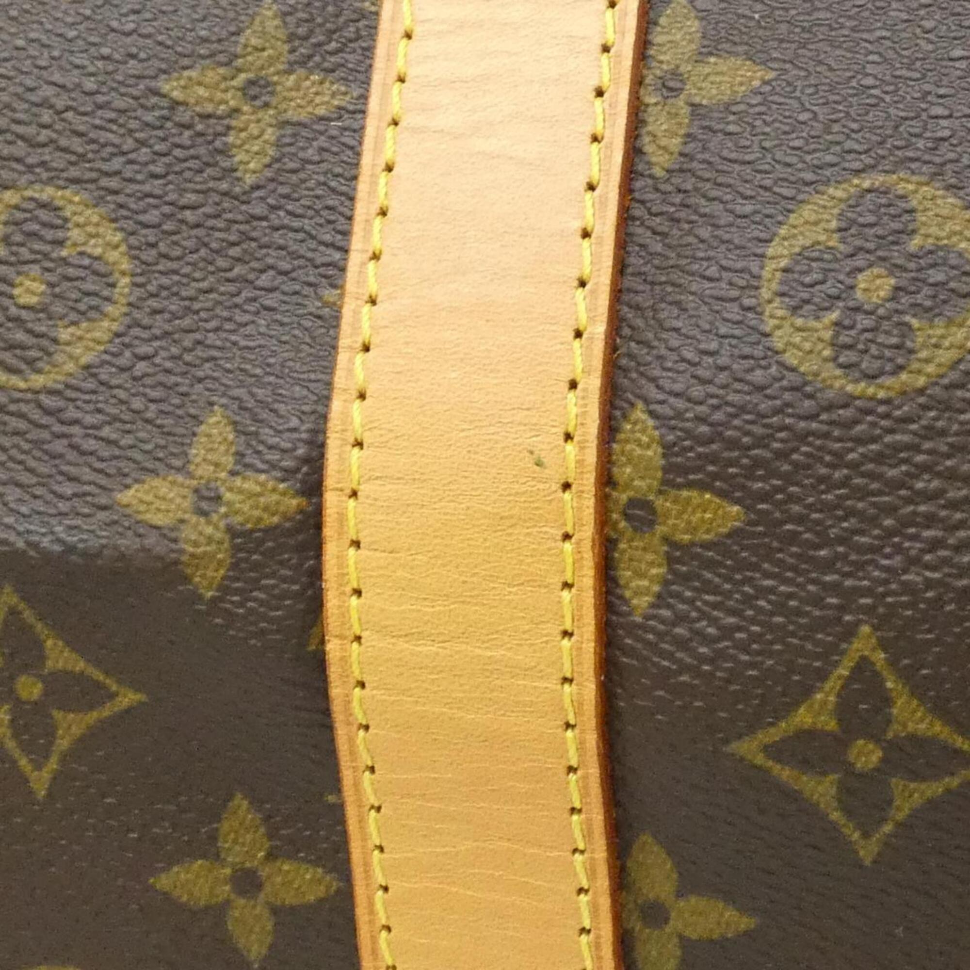 Louis Vuitton Monogram Marron Coated Canvas Boston Bag (Pre-Owned)