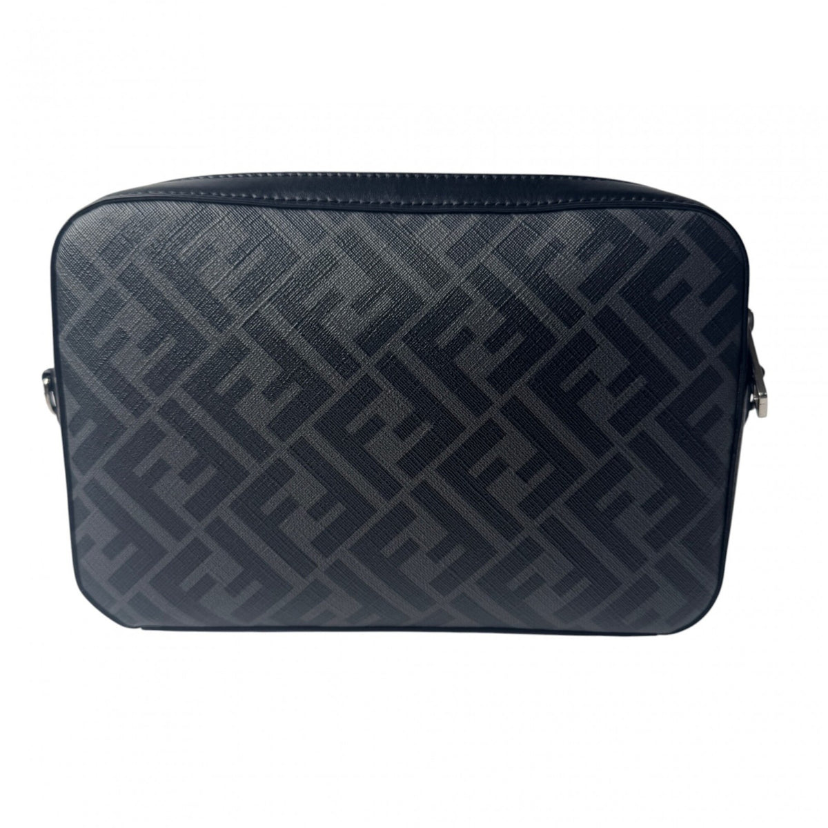 Fendi Black Gray Yellow Leather Pvc Shoulder Bag (Pre-Owned)
