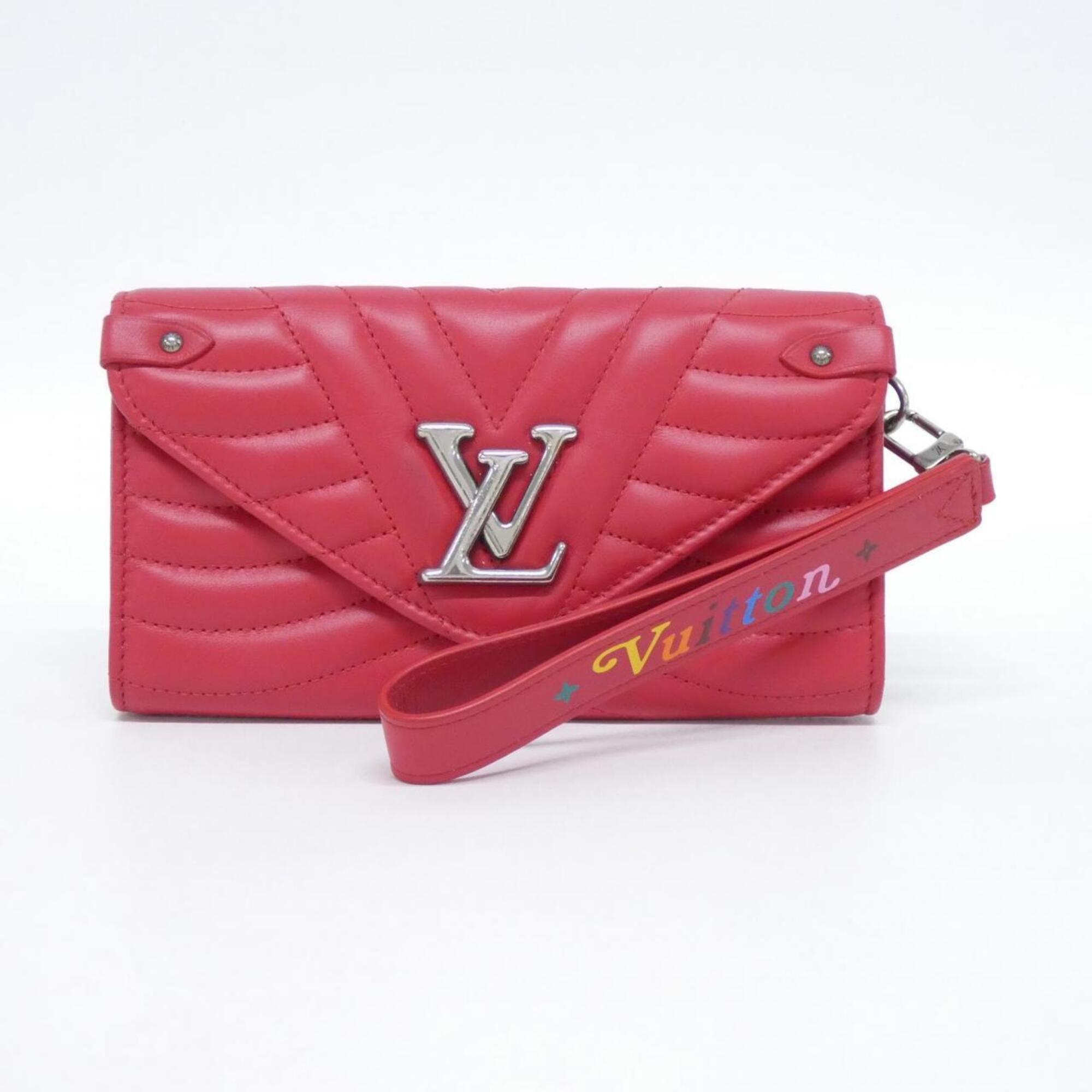 Louis Vuitton Rouge Leather Long Wallet (Bi-Fold) (Pre-Owned)