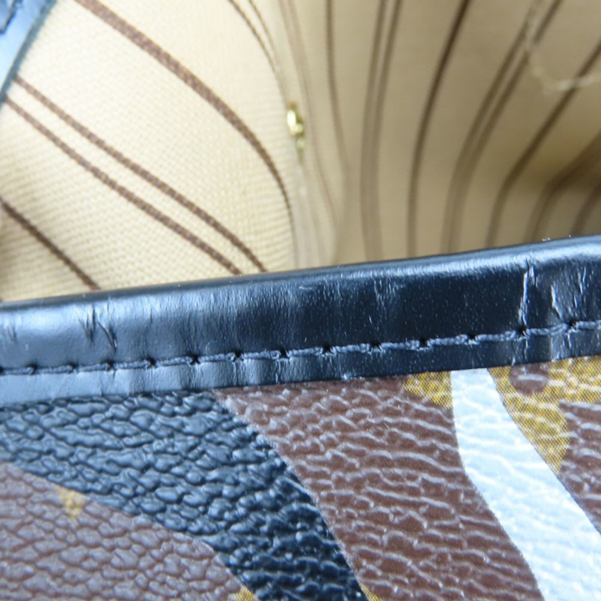 Louis Vuitton Black Brown Gold Silver Monogram Tote Bag (Pre-Owned)