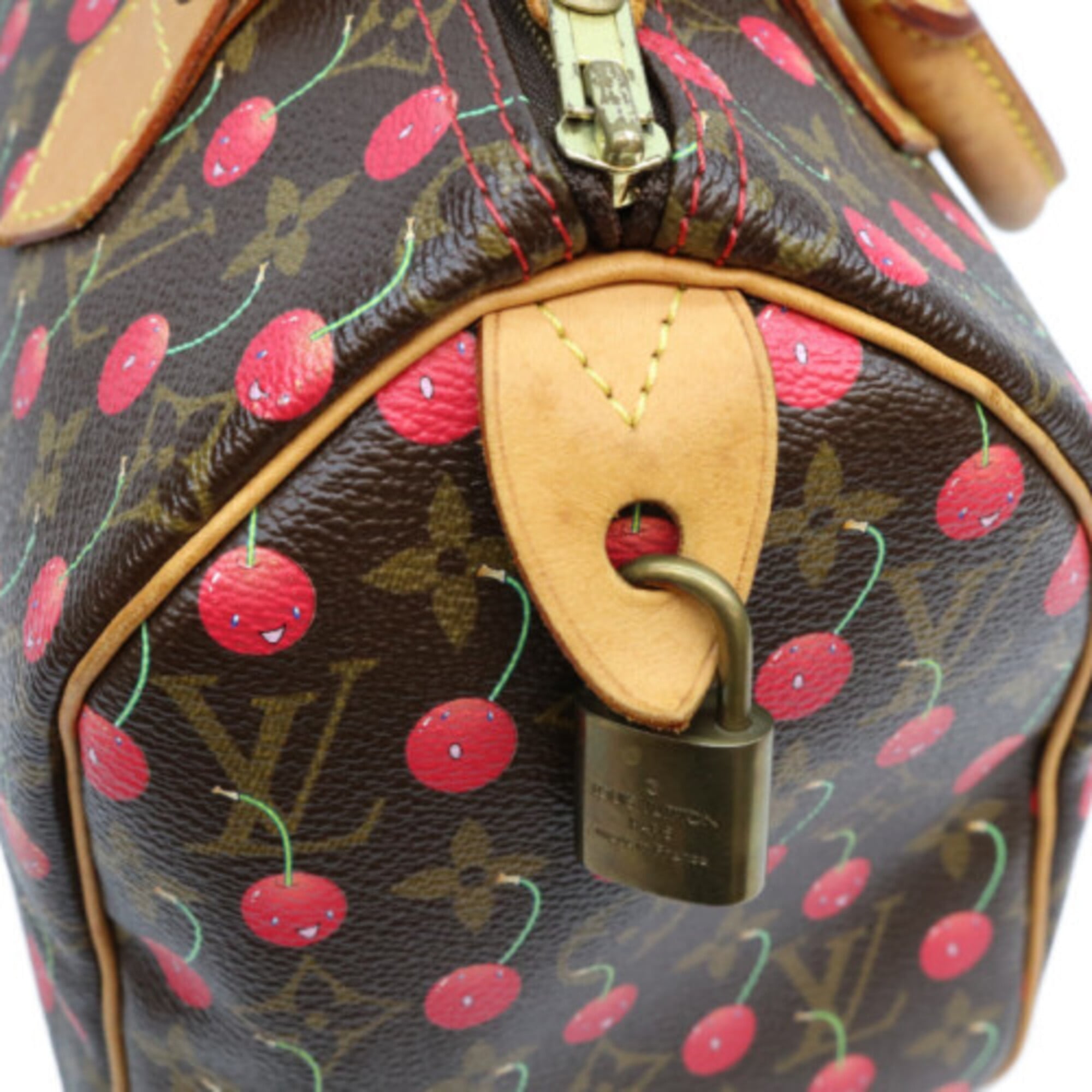 Louis Vuitton Brown Monogram Cherry Blossom Handbag (Pre-Owned)