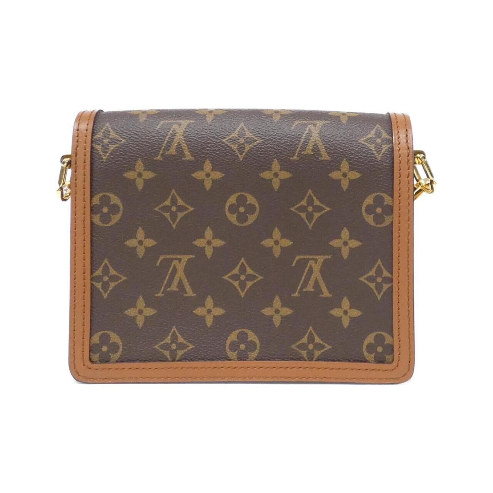 Louis Vuitton Marron Coated Canvas Shoulder Bag (Pre-Owned)