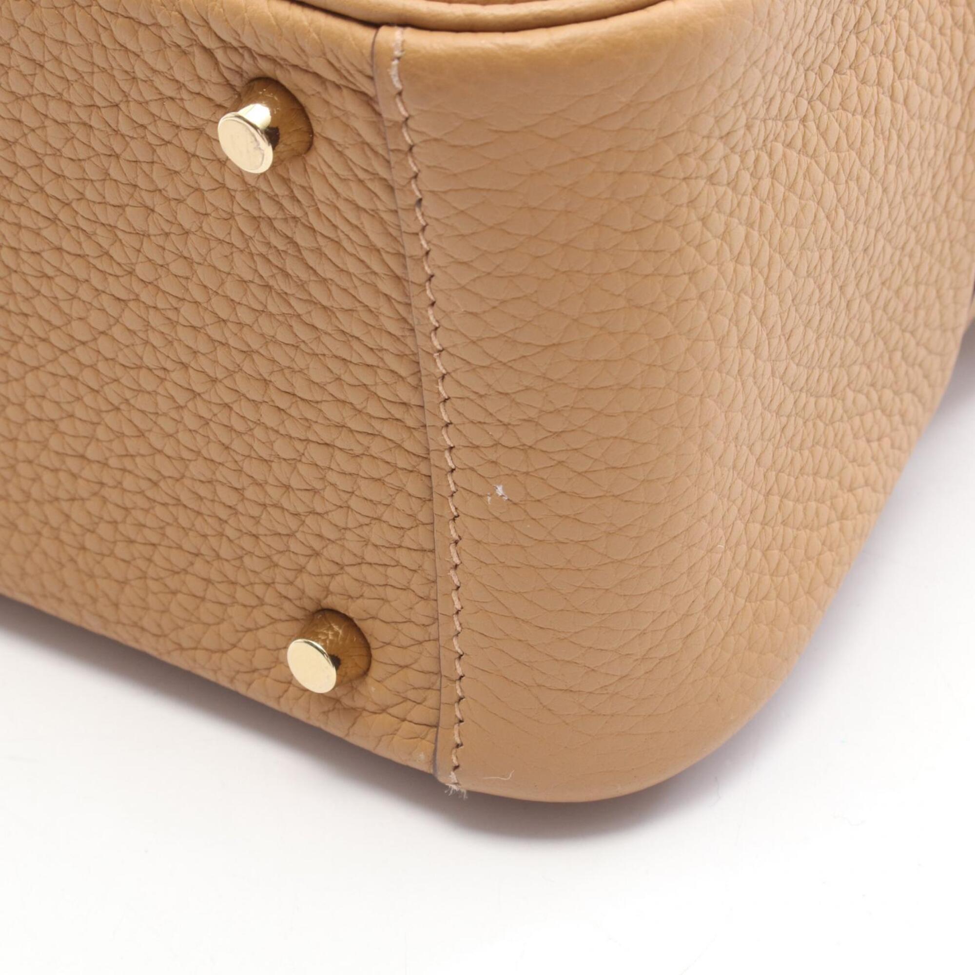 Hermes Brown Taurillon Clemence Leather Leather Handbag Shoulder Bag (Pre-Owned)