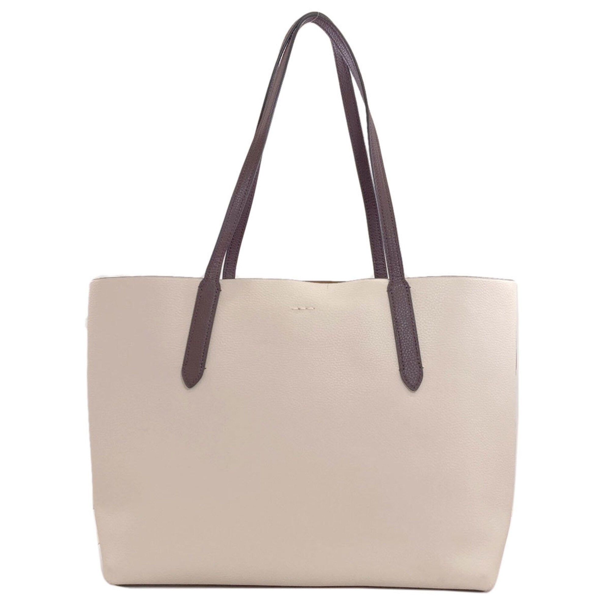 Coach White Leather Tote Bag (Pre-Owned)
