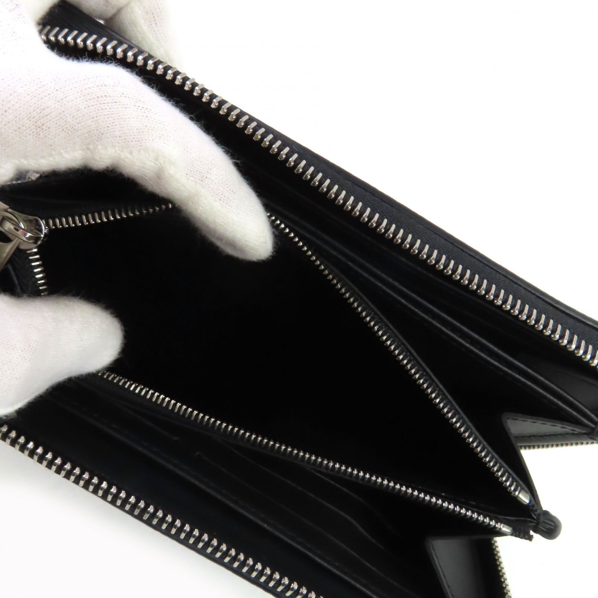 Louis Vuitton Mahina Noir Mahina Leather Long Wallet (Bi-Fold) (Pre-Owned)