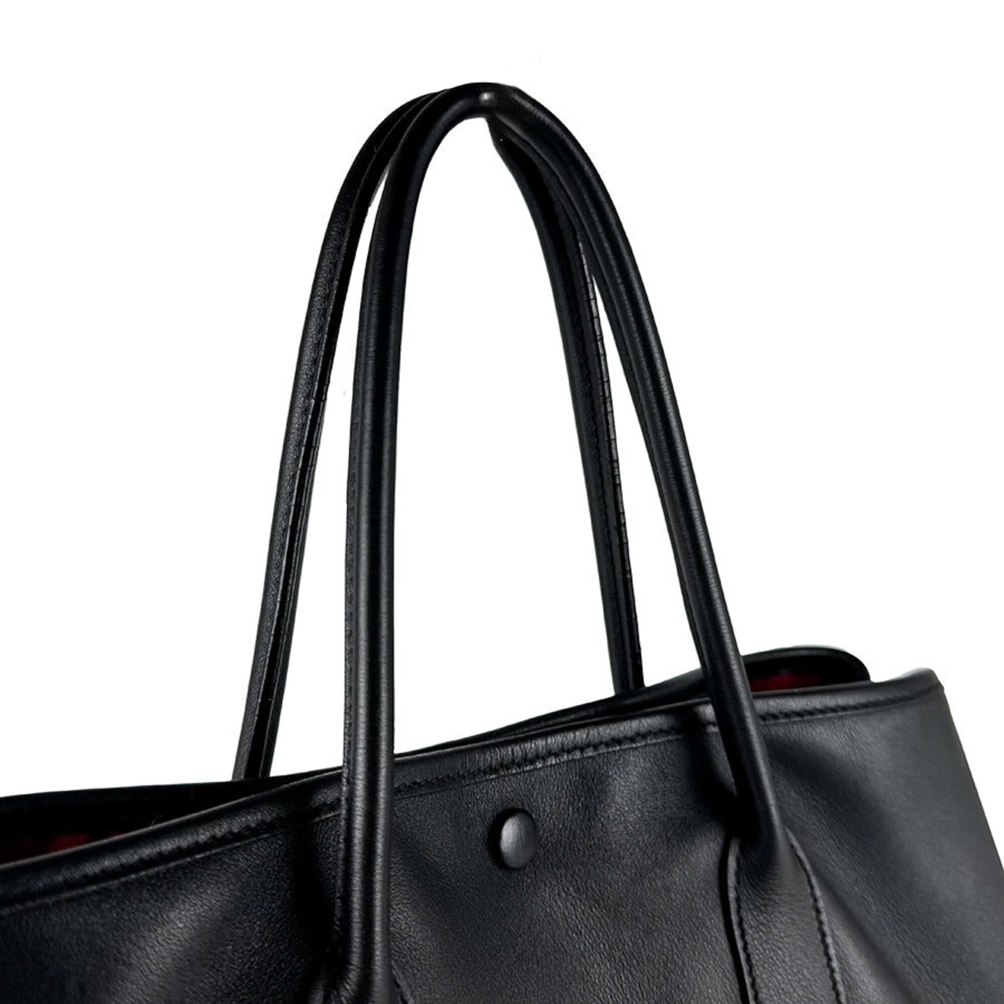 Hermes Black Swift Leather Handbag (Pre-Owned)