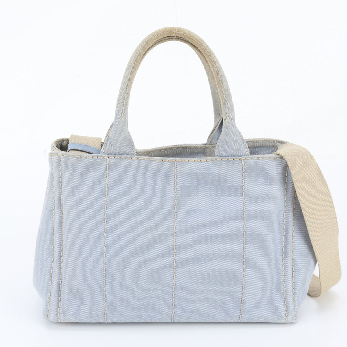 Prada Blue Handbag Shoulder Bag Tote Bag (Pre-Owned)