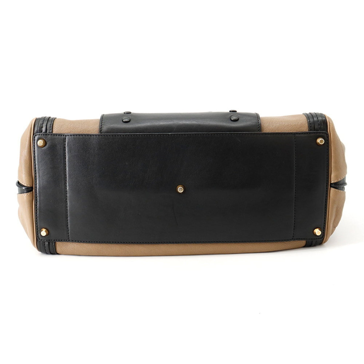 Chloé Black Brown Leather Handbag (Pre-Owned)