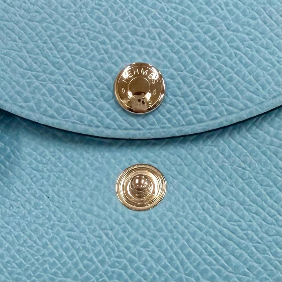 Hermes Celeste Epsom Leather Wallet (Bi-Fold) (Pre-Owned)