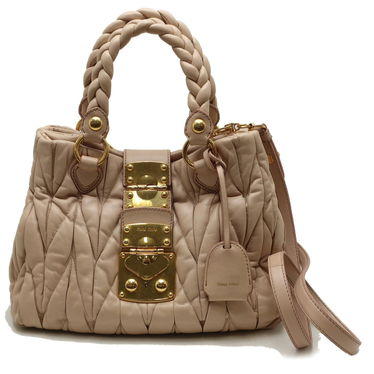 Miu Miu Leather Handbag (Pre-Owned)