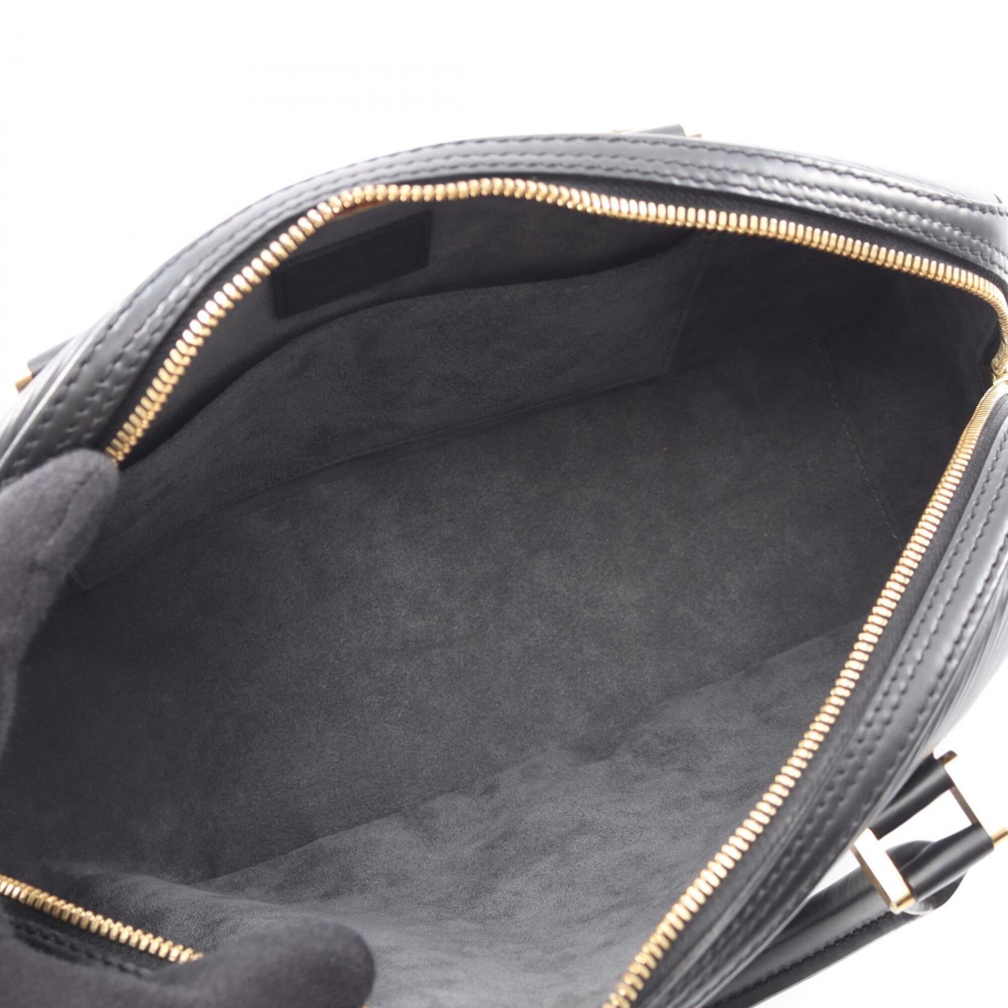 Louis Vuitton Black Leather Handbag (Pre-Owned)