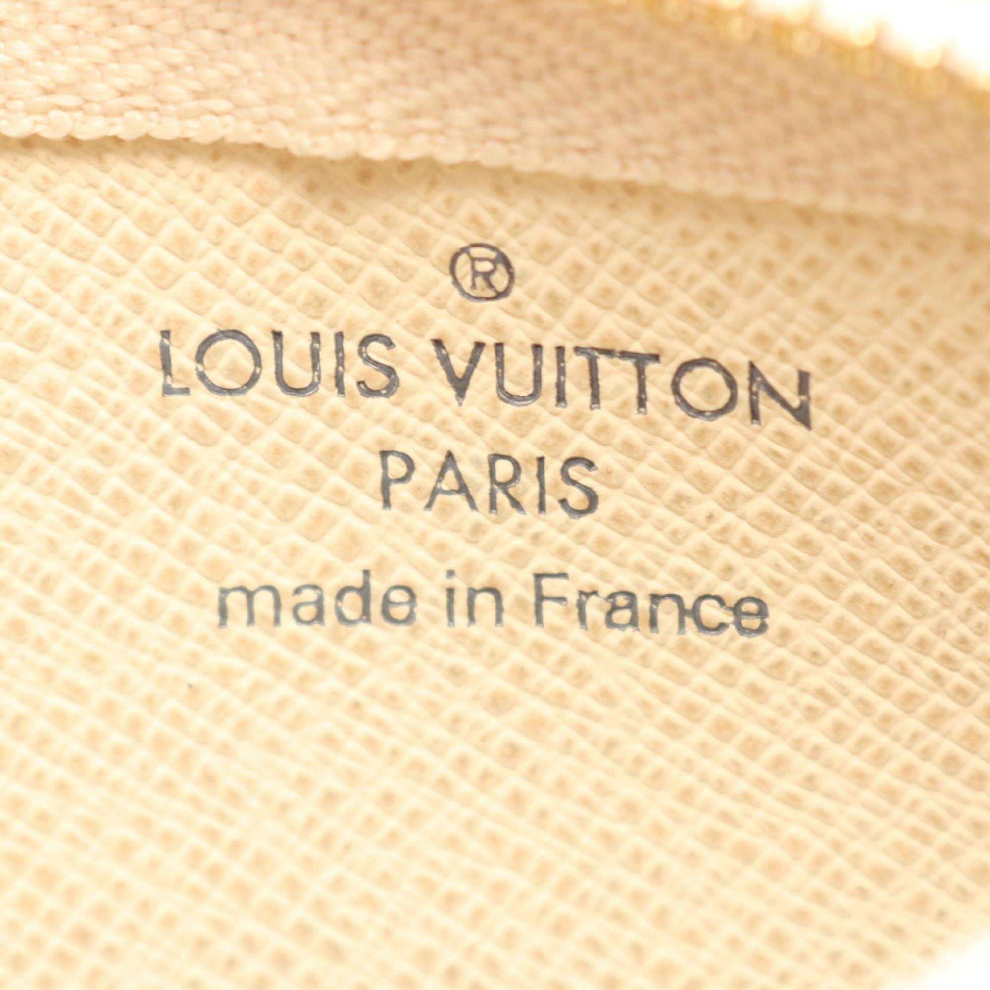 Louis Vuitton Damier Azur White Pvc Coin Purse/Coin Case (Pre-Owned)