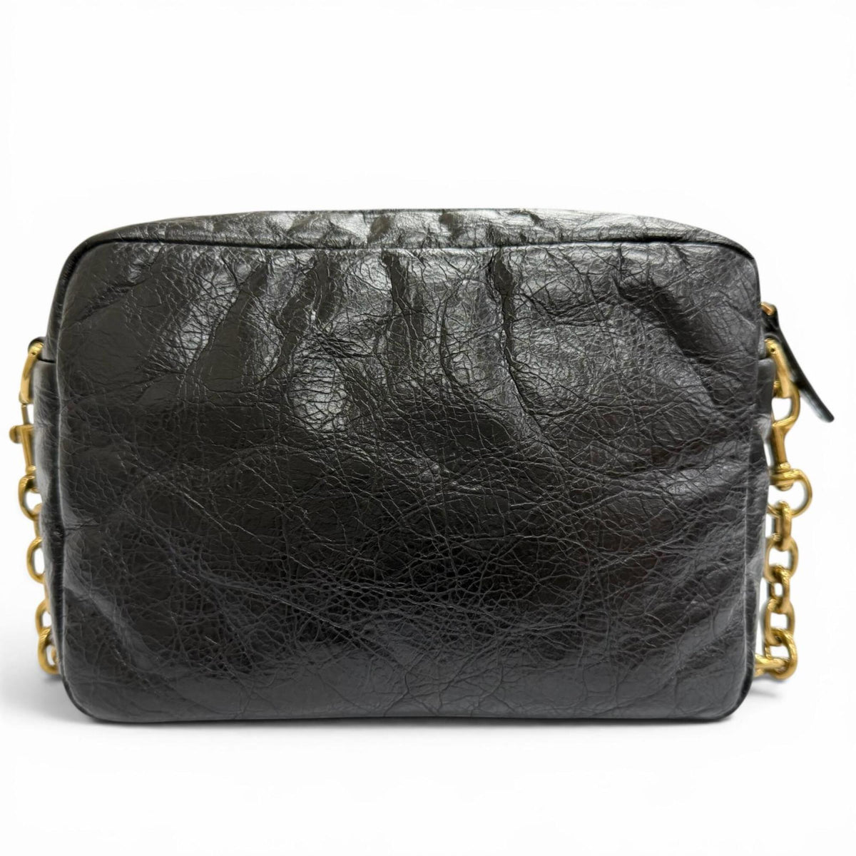 Balenciaga Black Leather Shoulder Bag (Pre-Owned)
