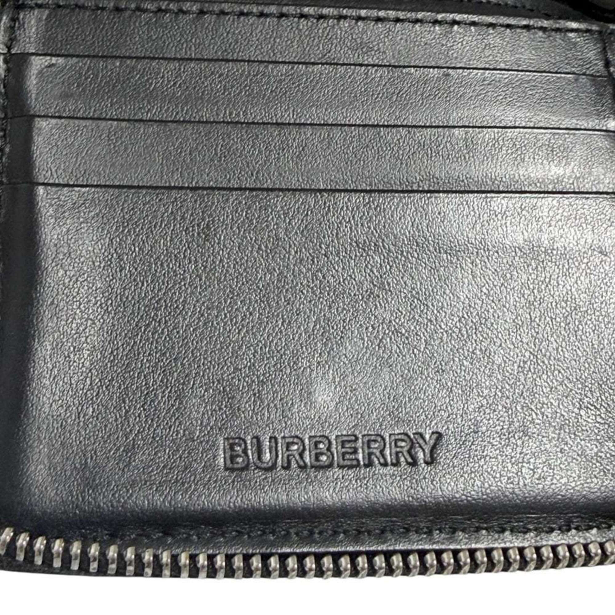 Burberry Black Leather Wallet (Bi-Fold) (Pre-Owned)
