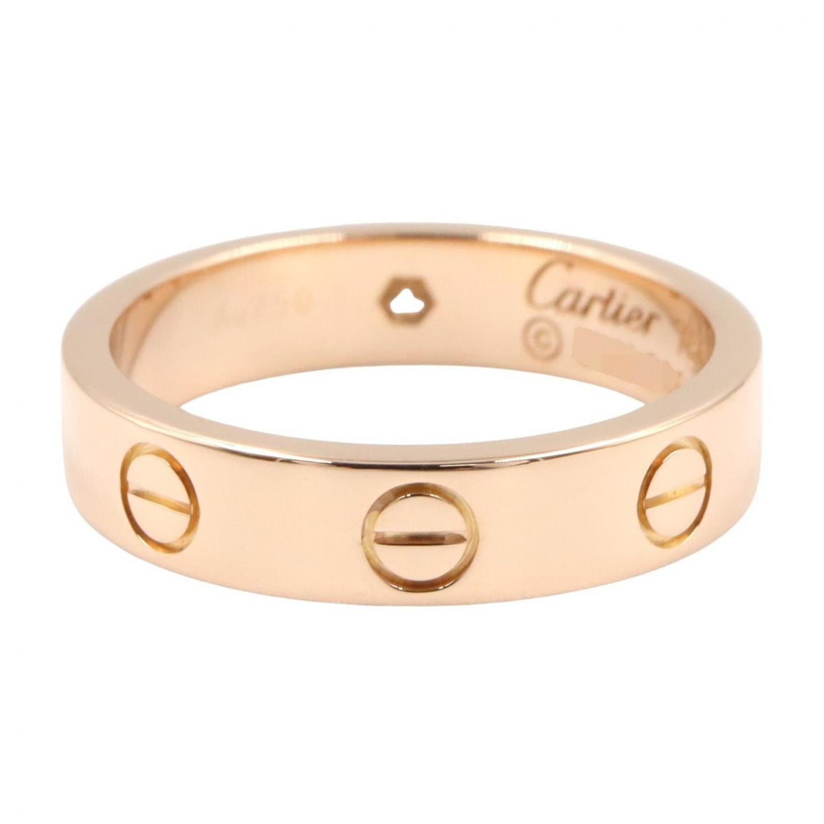 Cartier Gold Clear Pink Gold (18K) Band Ring (Pre-Owned)
