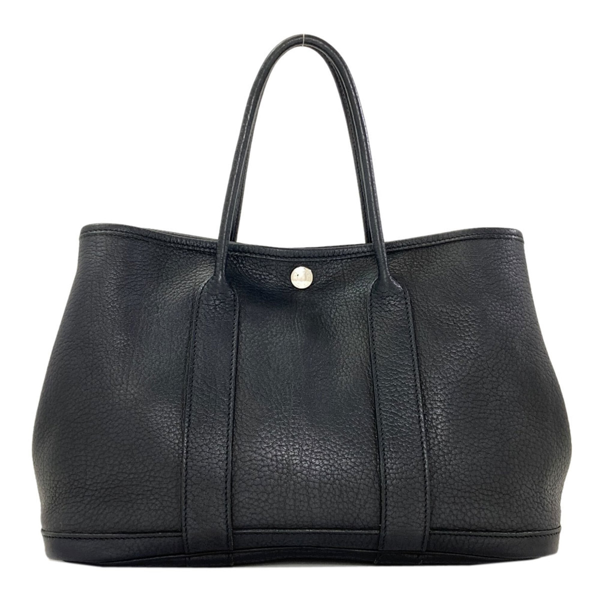Hermes Black Negonda Leather Handbag (Pre-Owned)