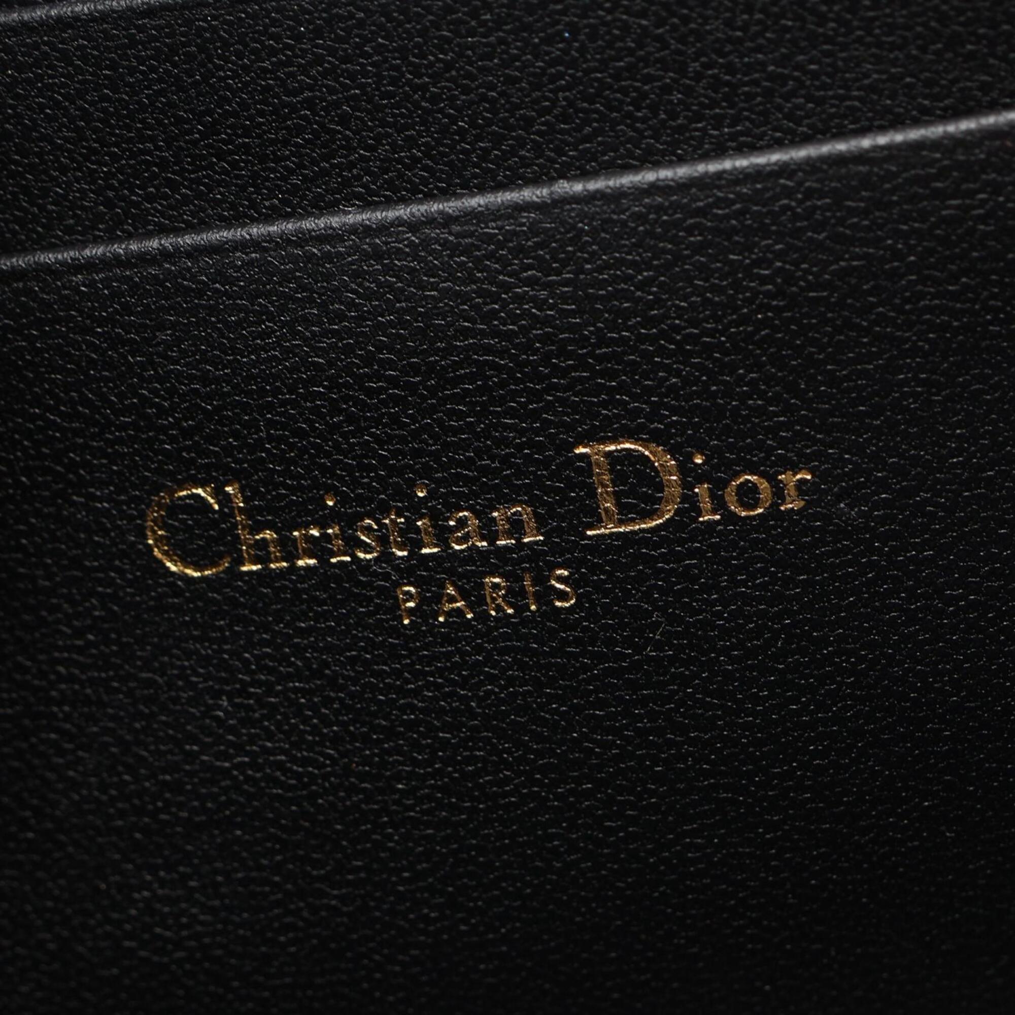 Christian Dior Black Leather Coin Purse/Coin Case (Pre-Owned)