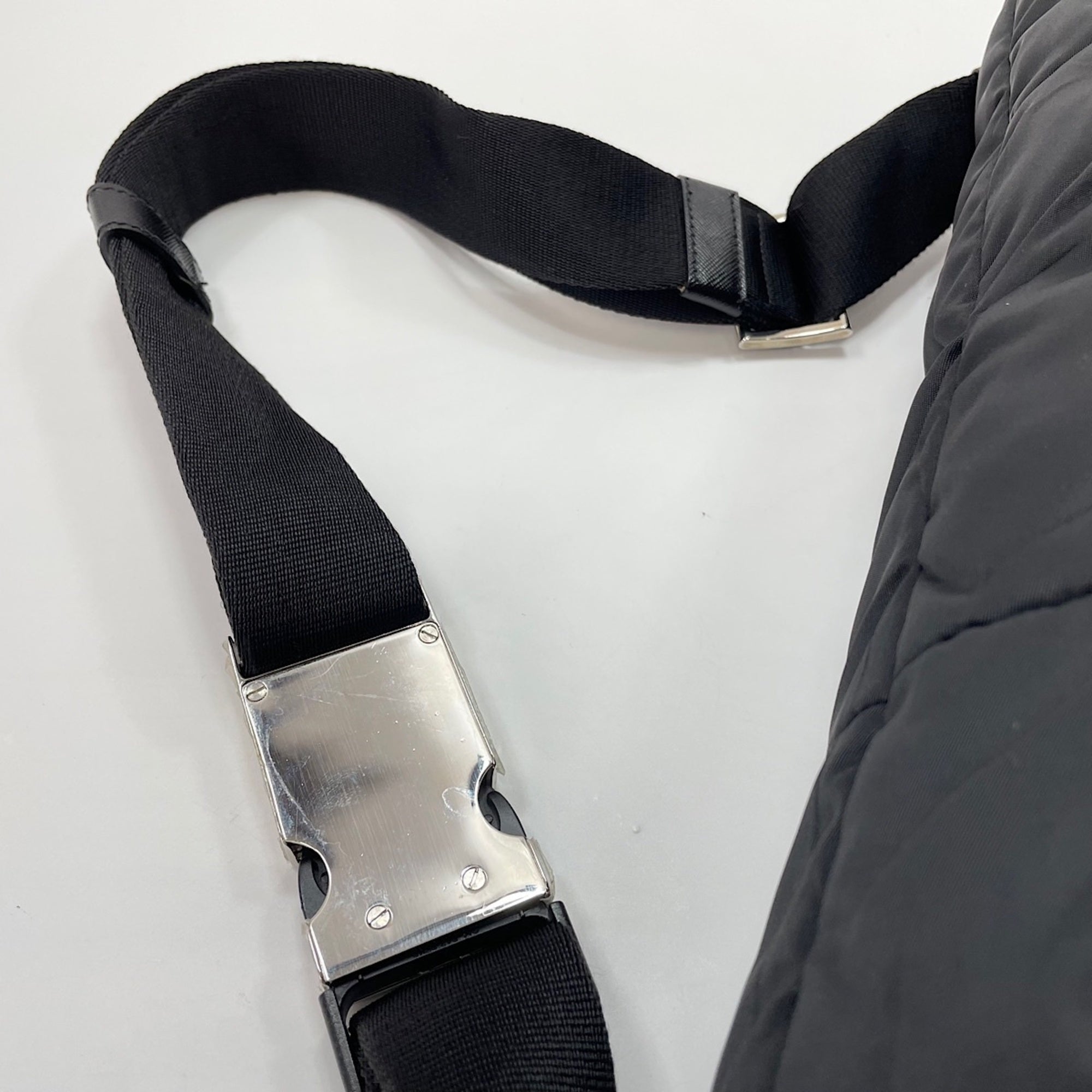 Prada Black Nylon Shoulder Bag (Pre-Owned)