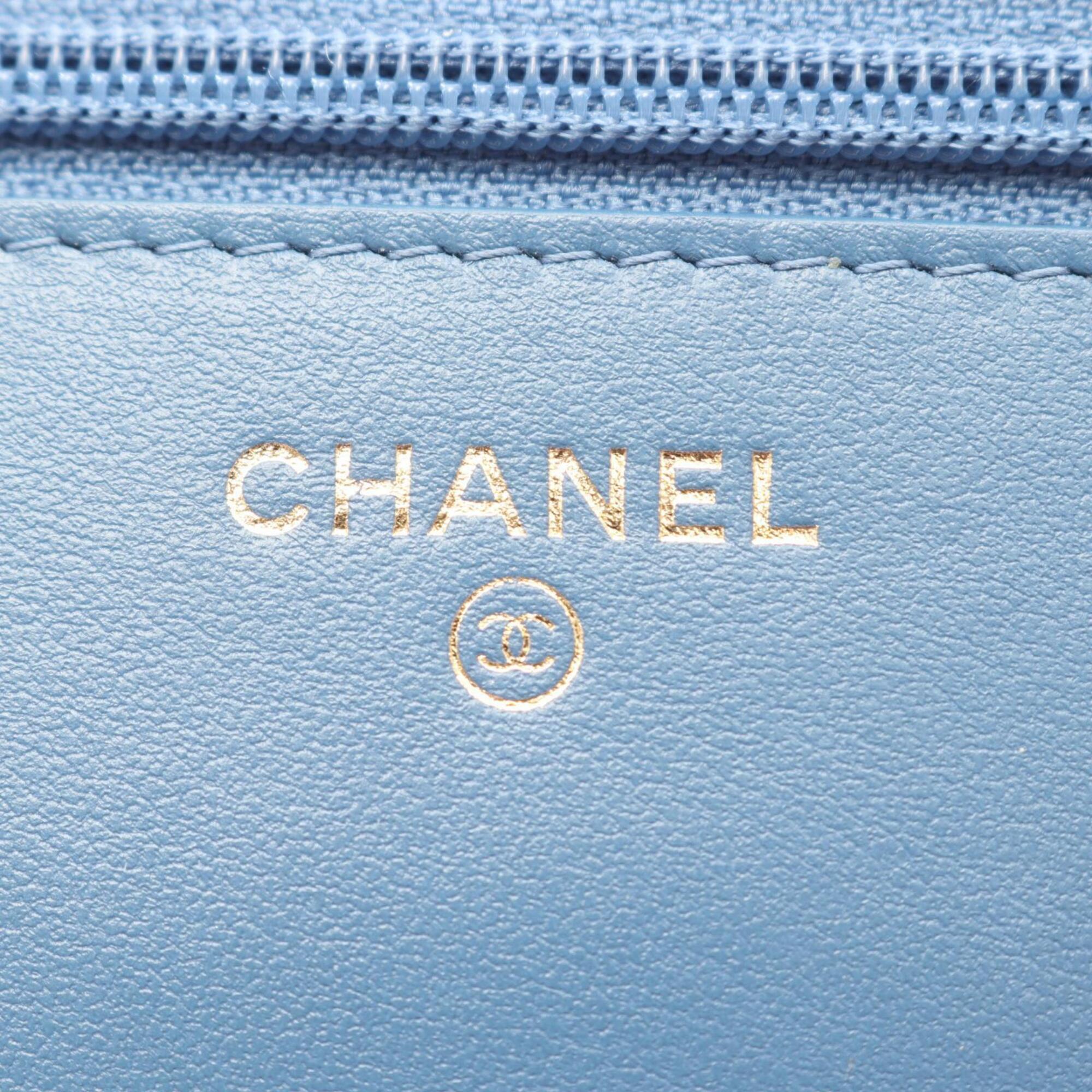 Chanel Blue Denim Handbag Shoulder Bag (Pre-Owned)