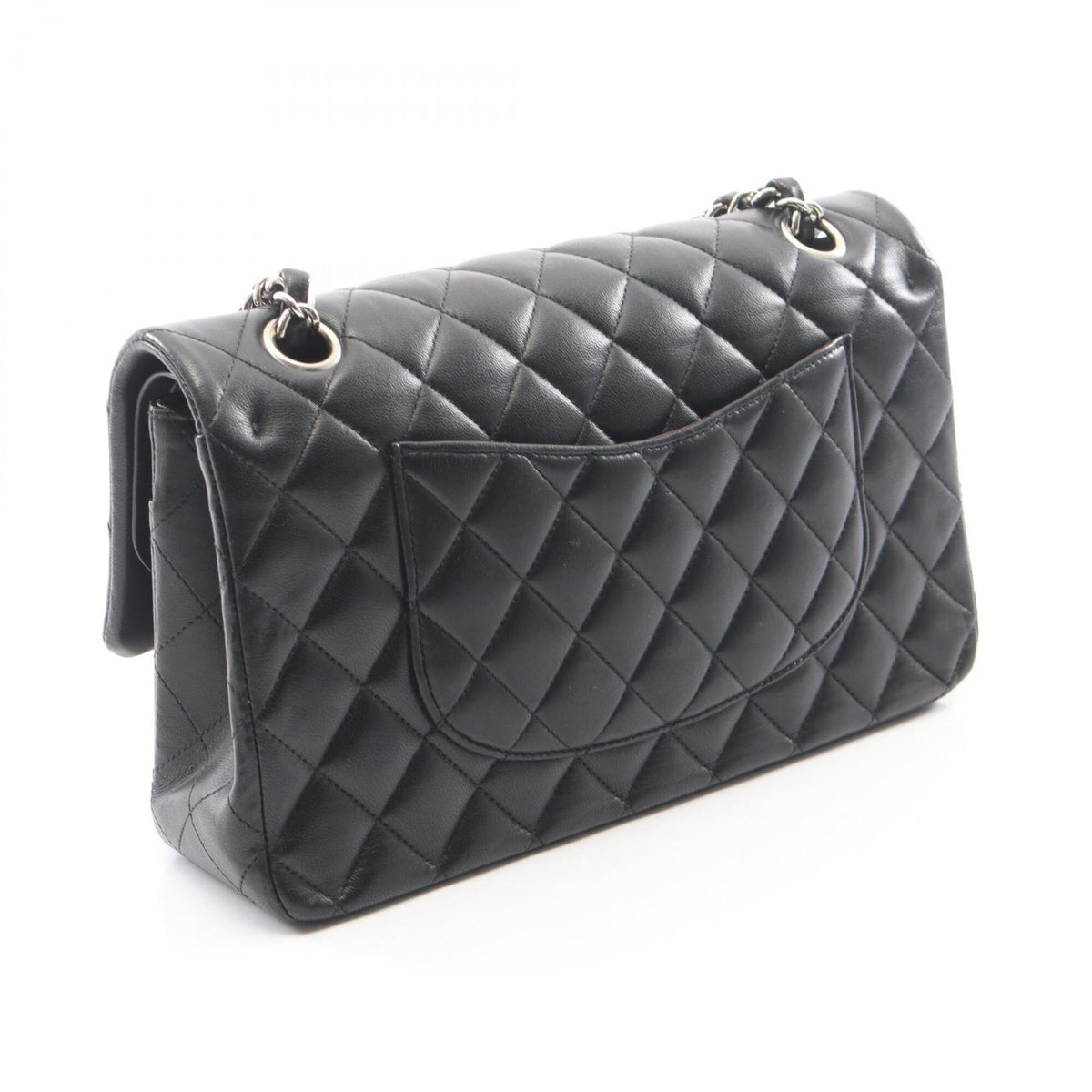 Chanel Black Leather Handbag Shoulder Bag (Pre-Owned)
