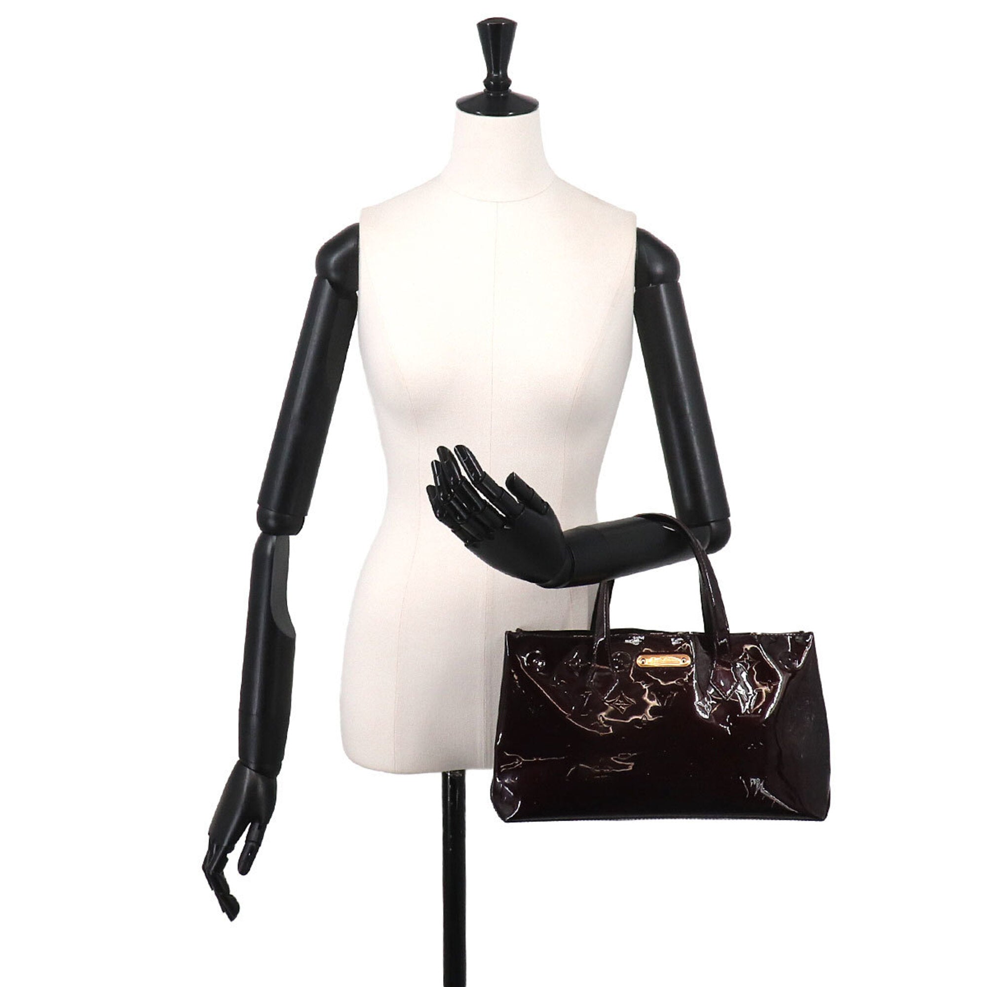 Louis Vuitton Amarante Monogram Vernis Handbag (Pre-Owned)