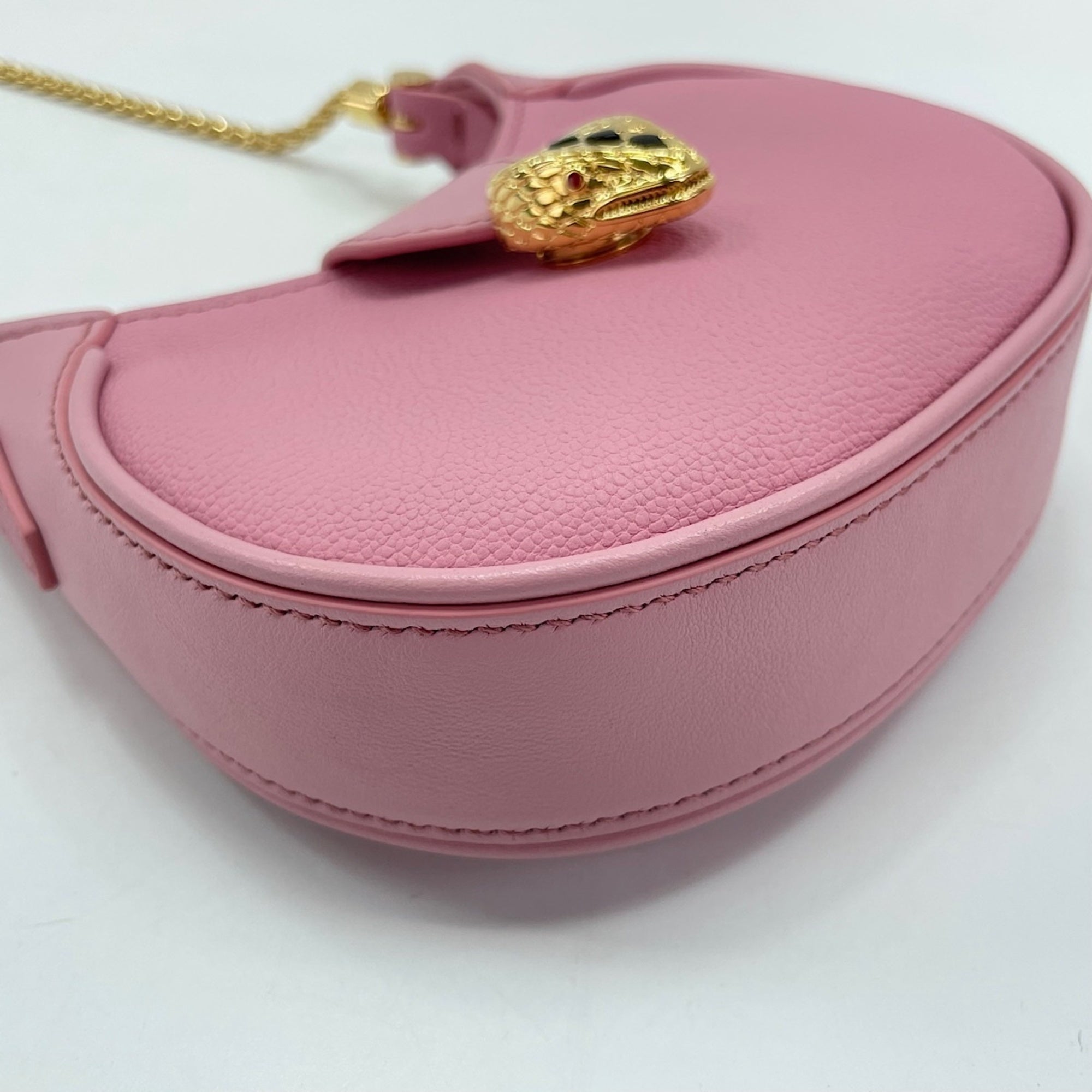 Bvlgari Pink Leather Shoulder Bag (Pre-Owned)