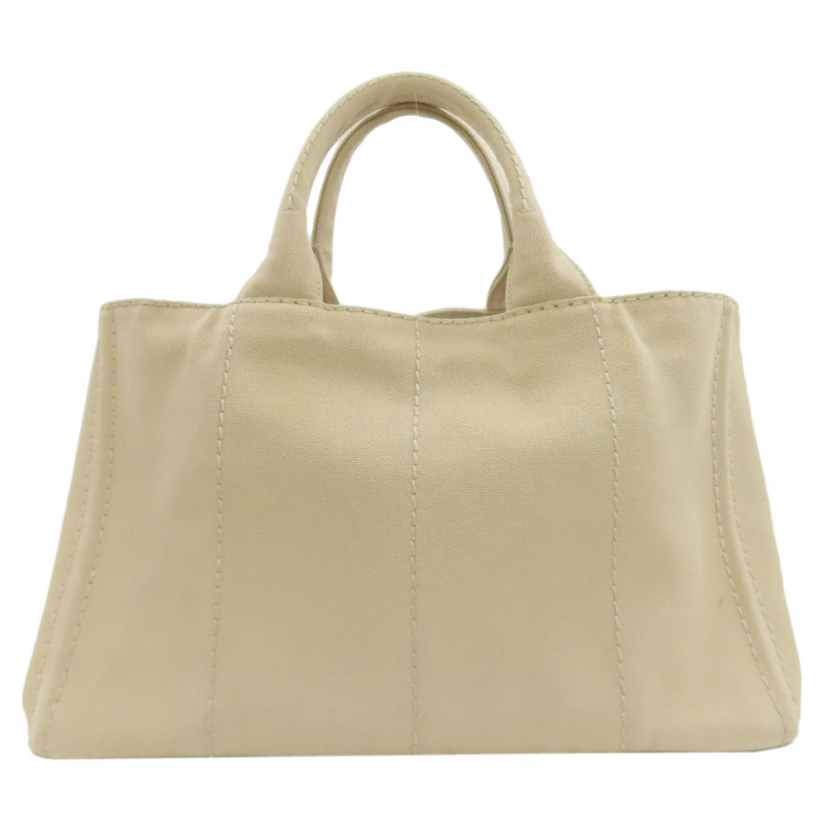 Prada Beige Canvas Handbag (Pre-Owned)