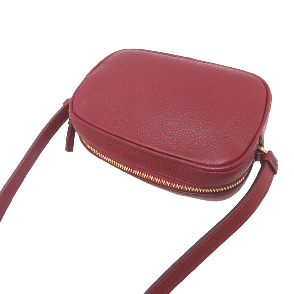 Salvatore Ferragamo Red Color Leather Shoulder Bag (Pre-Owned)