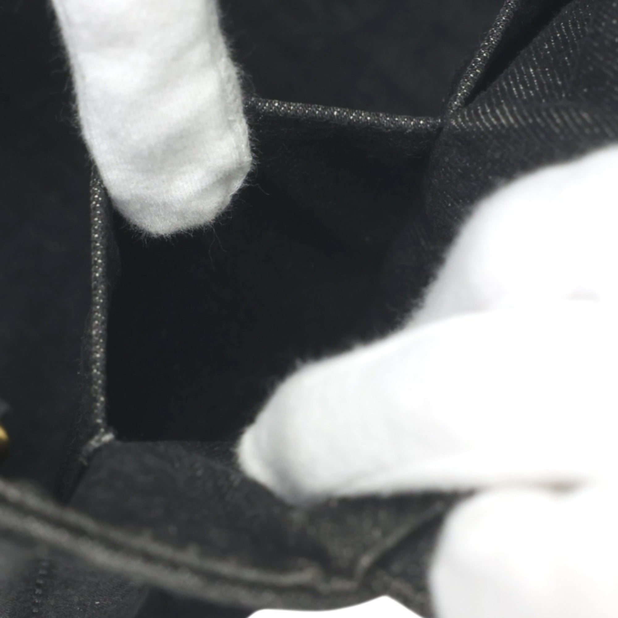 Prada Black Denim Tote Bag (Pre-Owned)