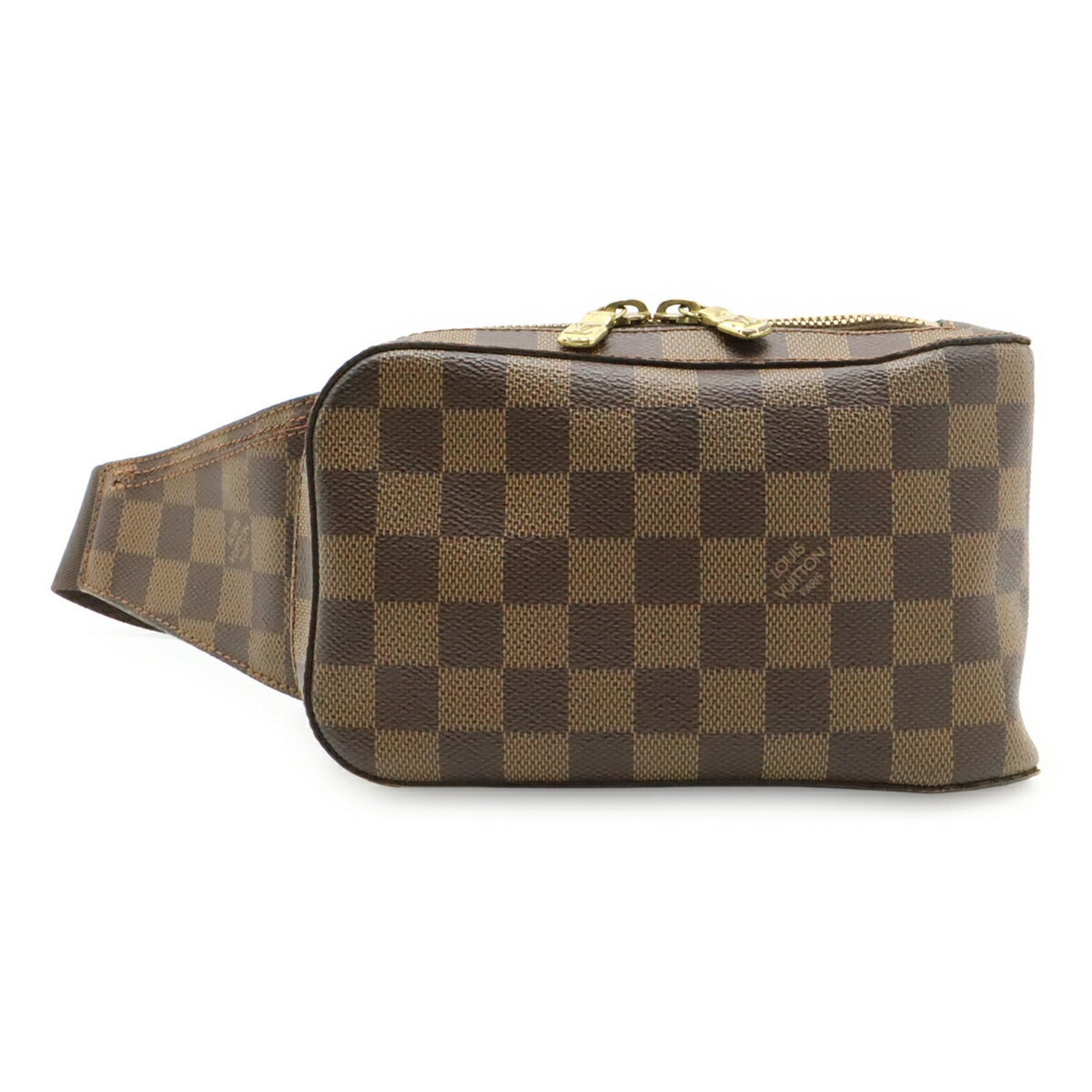 Louis Vuitton Brown Damier Canvas Pvc Damier Canvas Pouch Shoulder Bag Sling Bag (Pre-Owned)