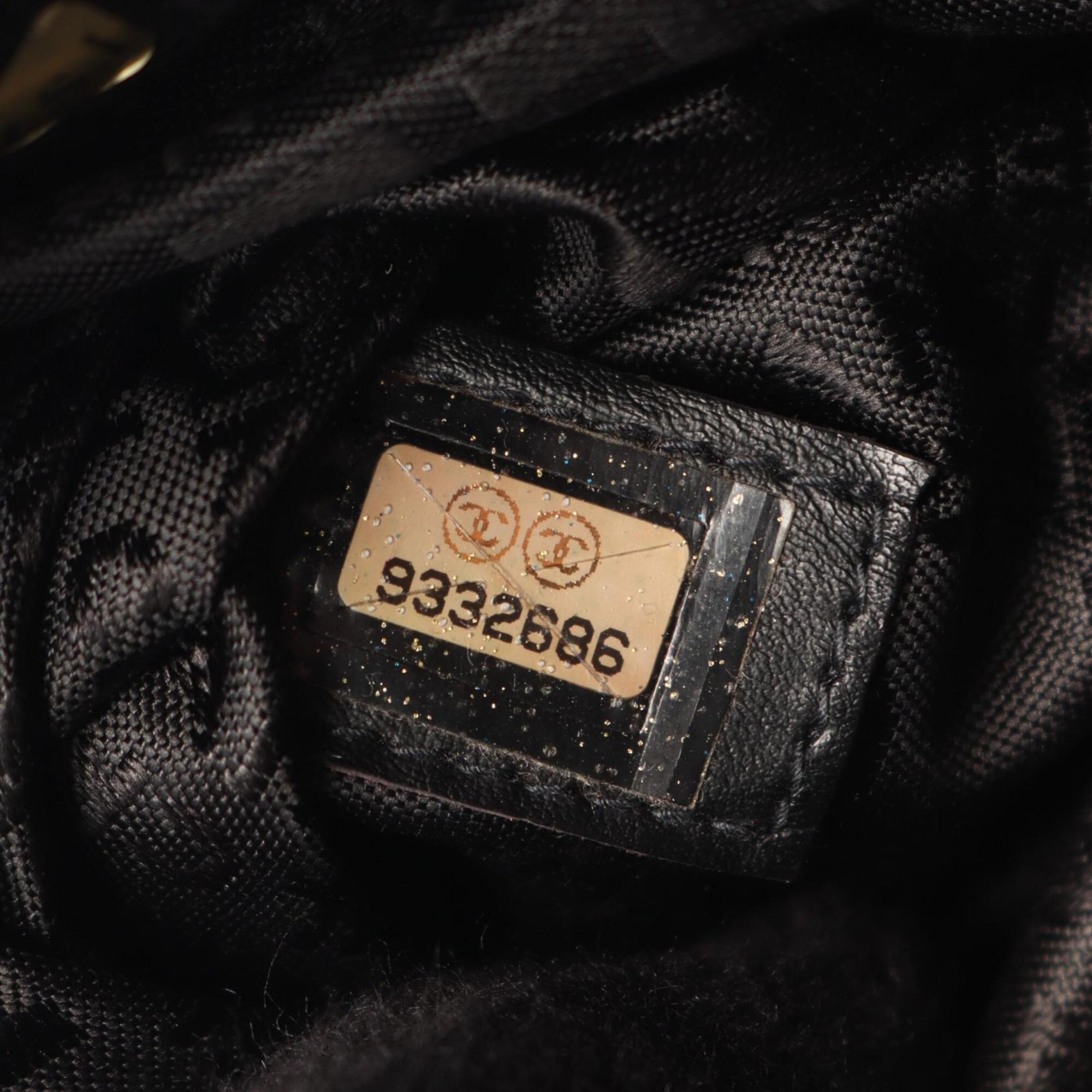 Chanel Black Grained Calfskin Handbag Tote Bag (Pre-Owned)