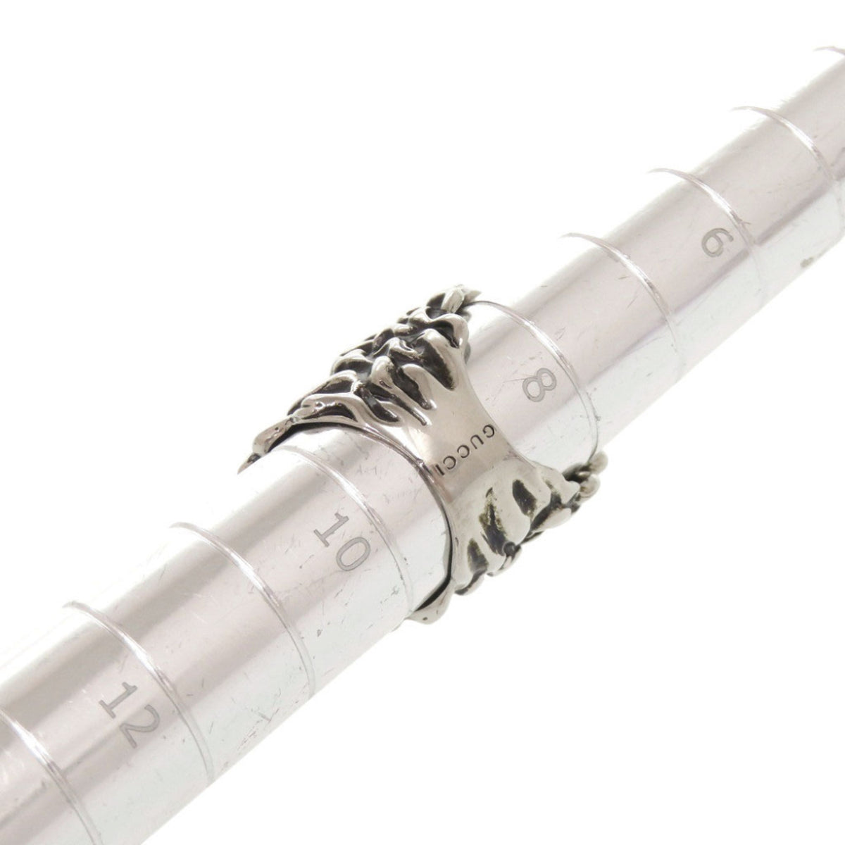 Gucci Silver Metal Band Ring (Pre-Owned)