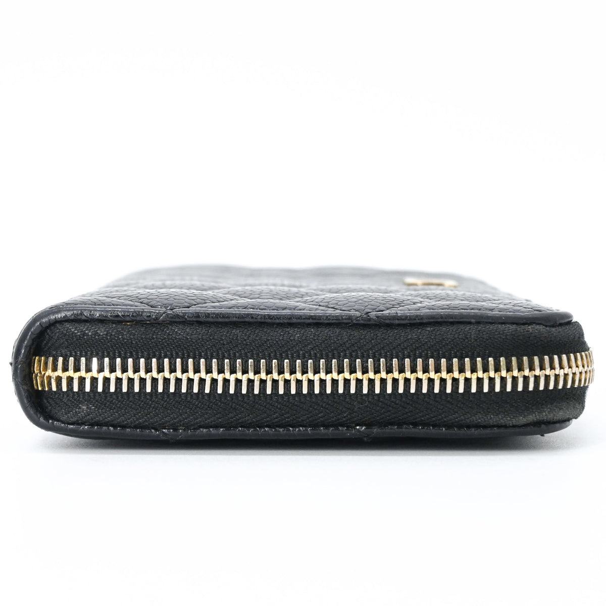Chanel Black Grained Calfskin Coin Purse/Coin Case (Pre-Owned)