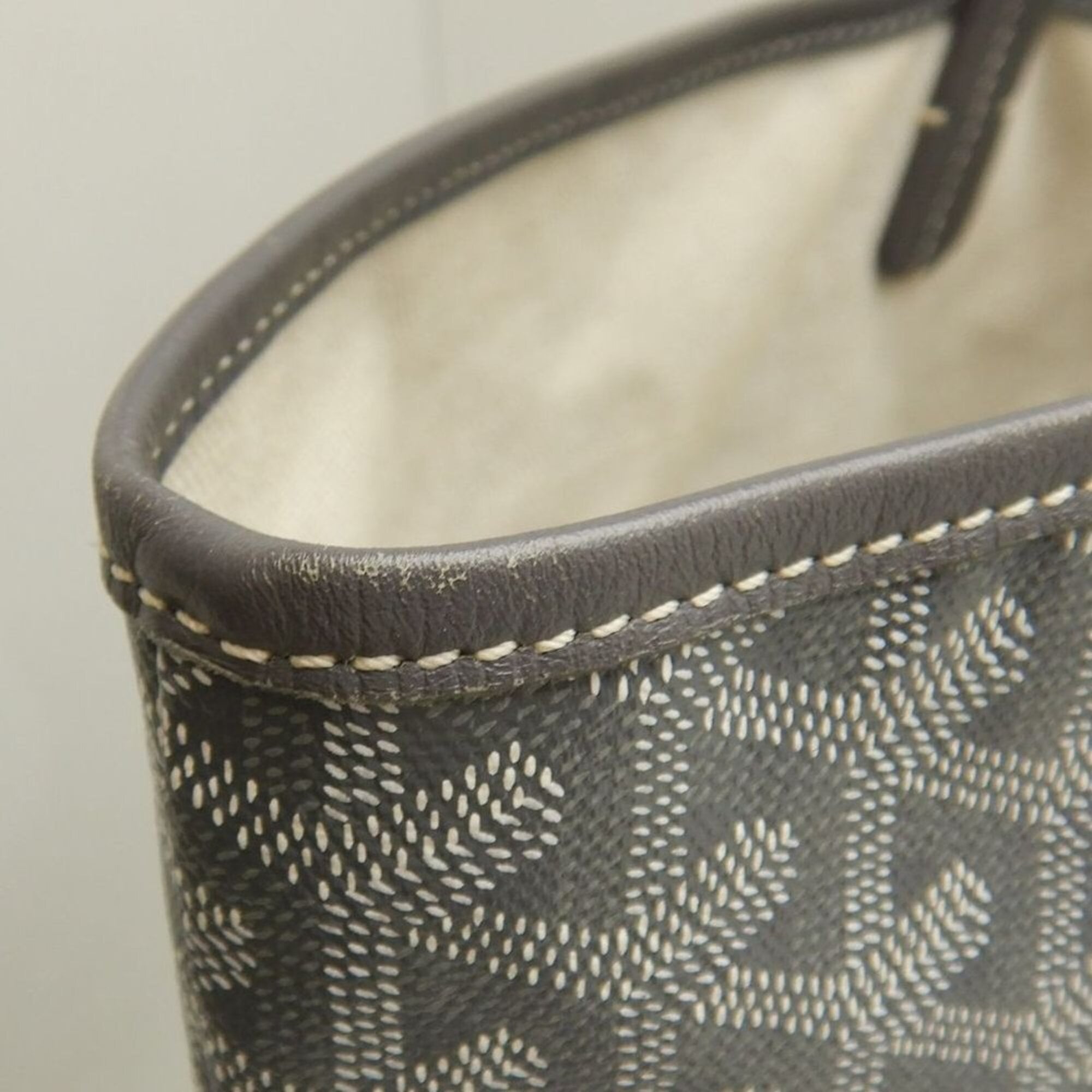 Goyard Gray Coated Canvas Pouch Tote Bag (Pre-Owned)