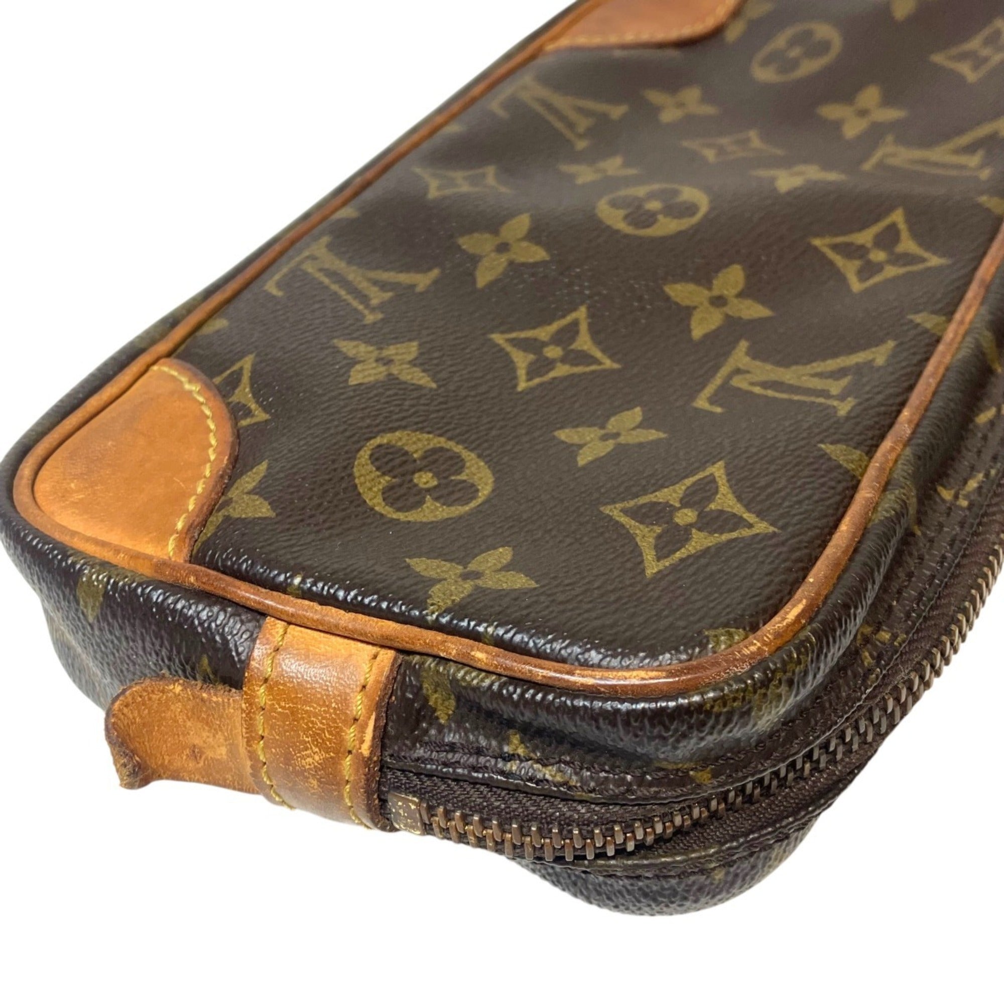 Louis Vuitton Brown Galle Monogram Leather Clutch Bag (Pre-Owned)