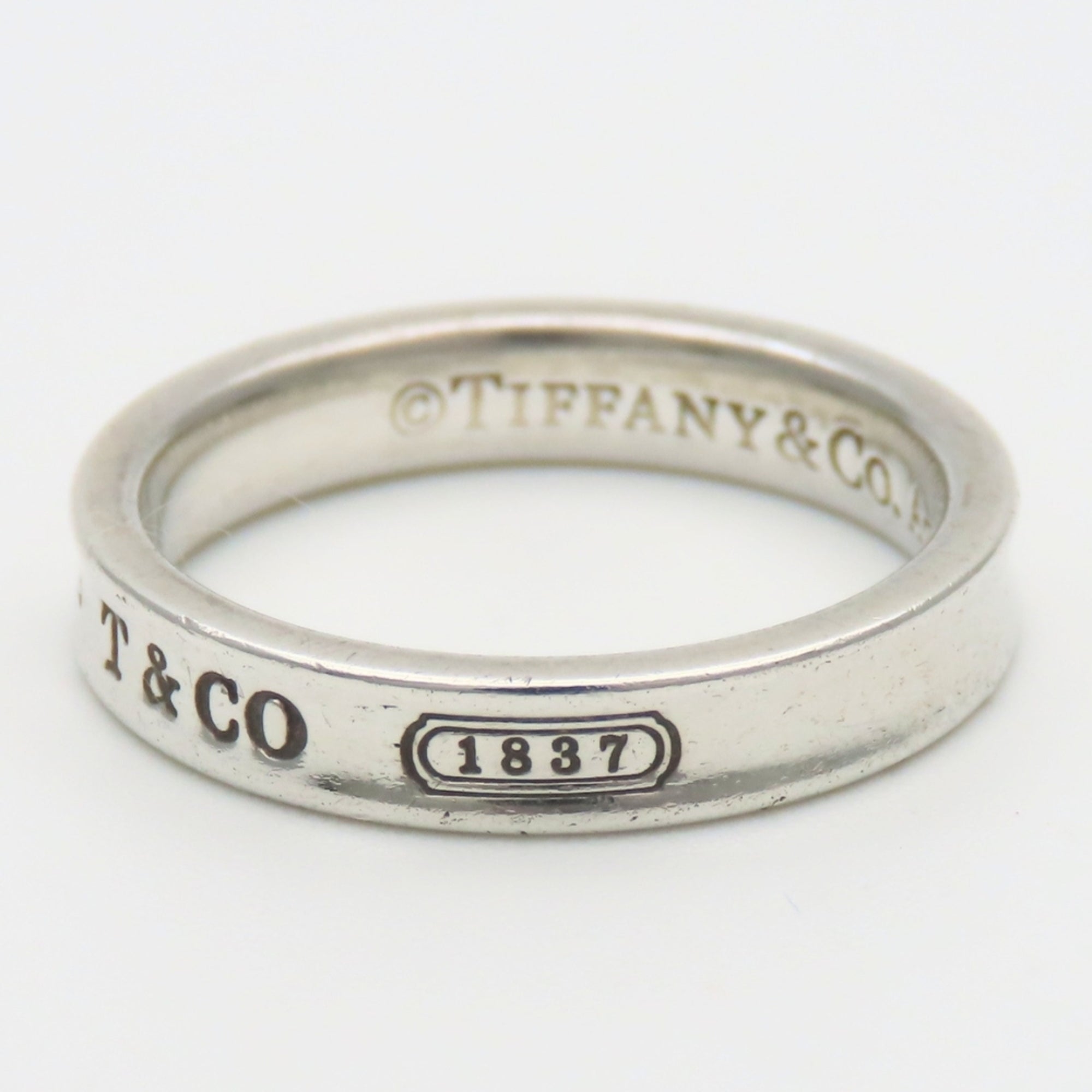 Tiffany Silver Silver 925 Band Ring (Pre-Owned)