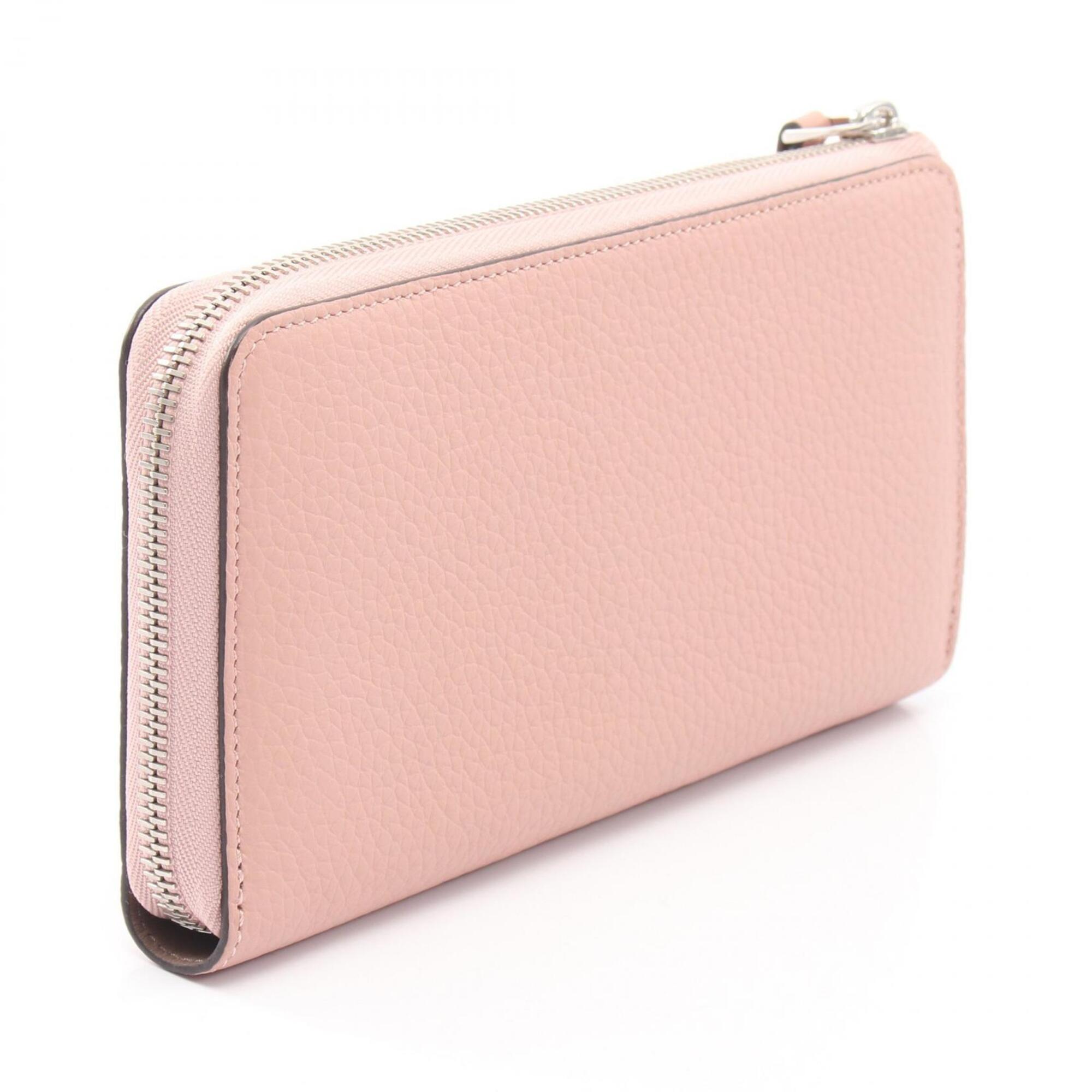 Louis Vuitton Pink Leather Long Wallet (Bi-Fold) (Pre-Owned)