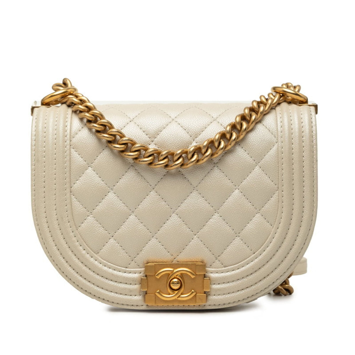Chanel Ivory White Ivory Shoulder Bag (Pre-Owned)