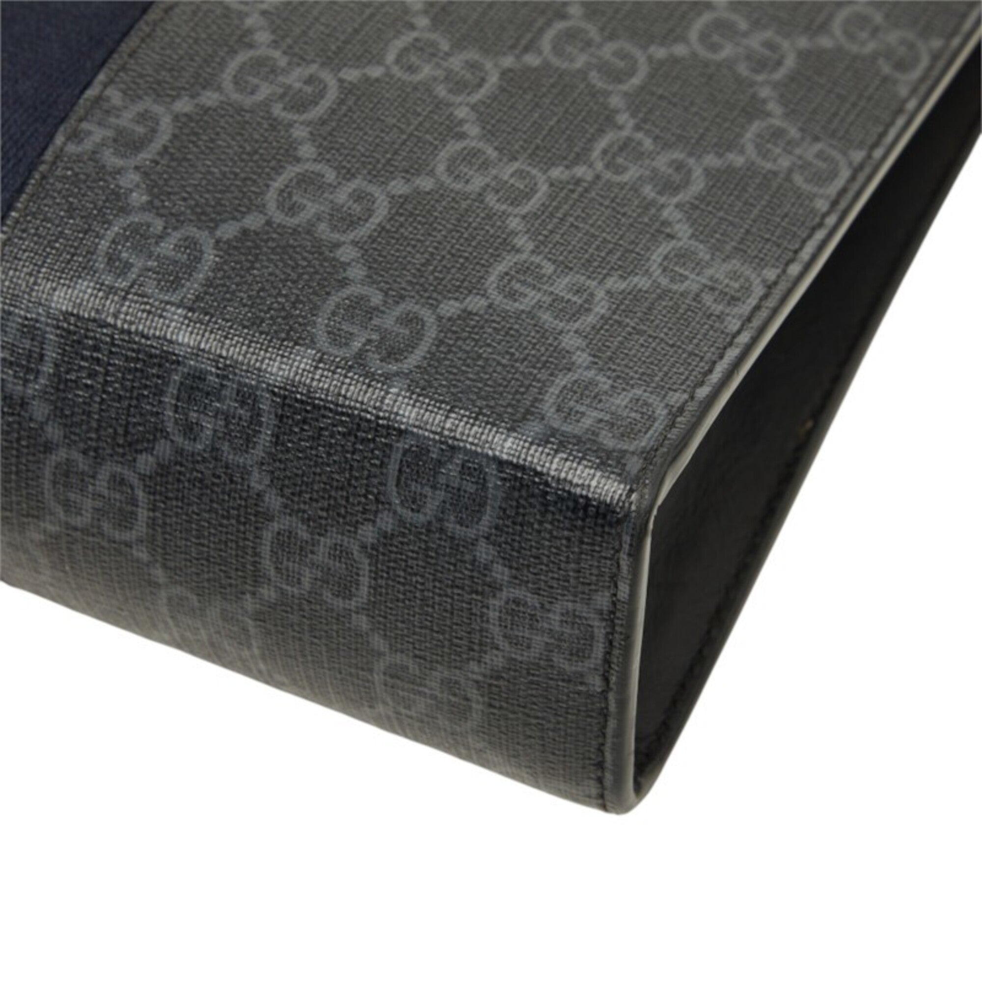 Gucci Gray Pvc Leather Clutch Bag (Pre-Owned)