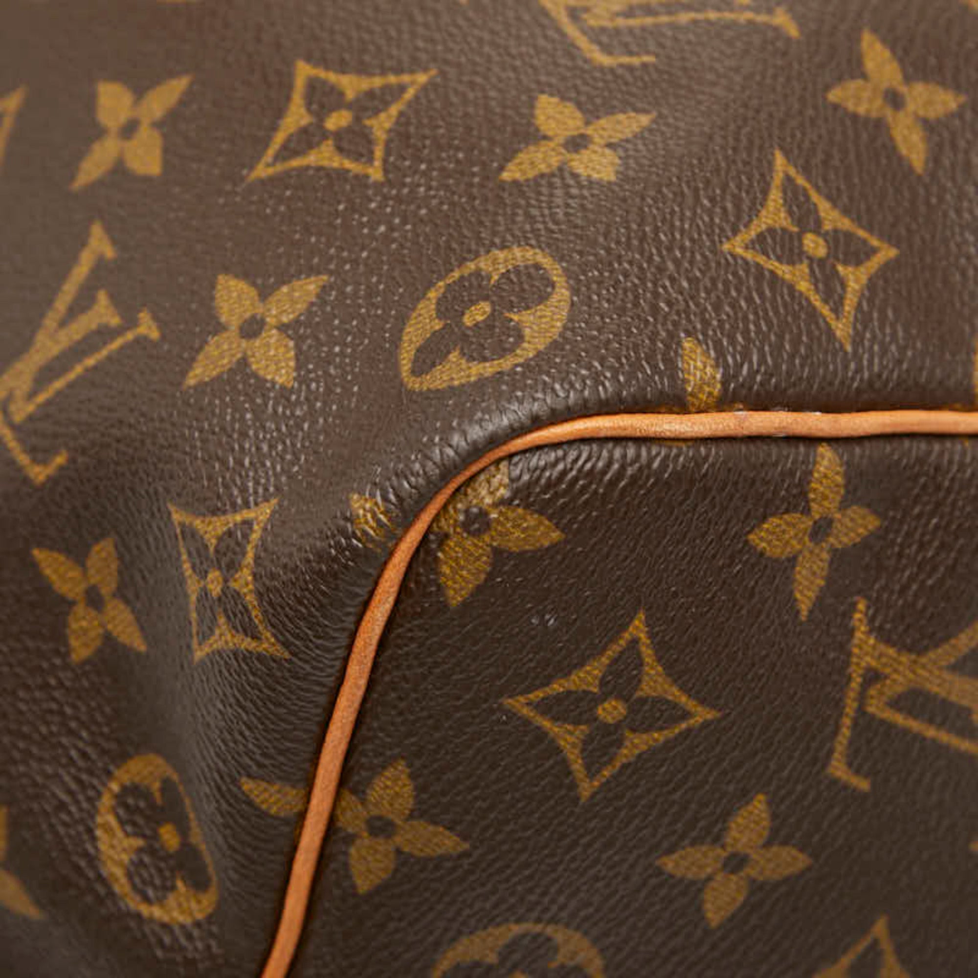 Louis Vuitton Monogram Brown Pvc Leather Boston Bag Handbag (Pre-Owned)