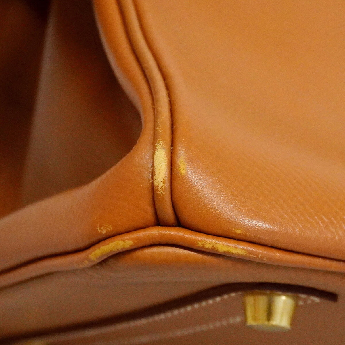Hermes Gold Courchevel Leather Handbag (Pre-Owned)