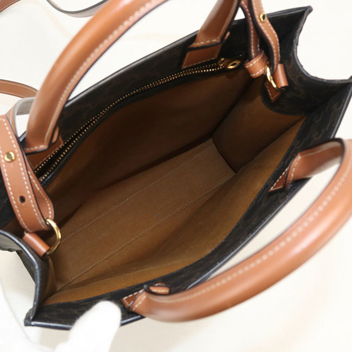 Celine Brown Pvc Tote Bag (Pre-Owned)