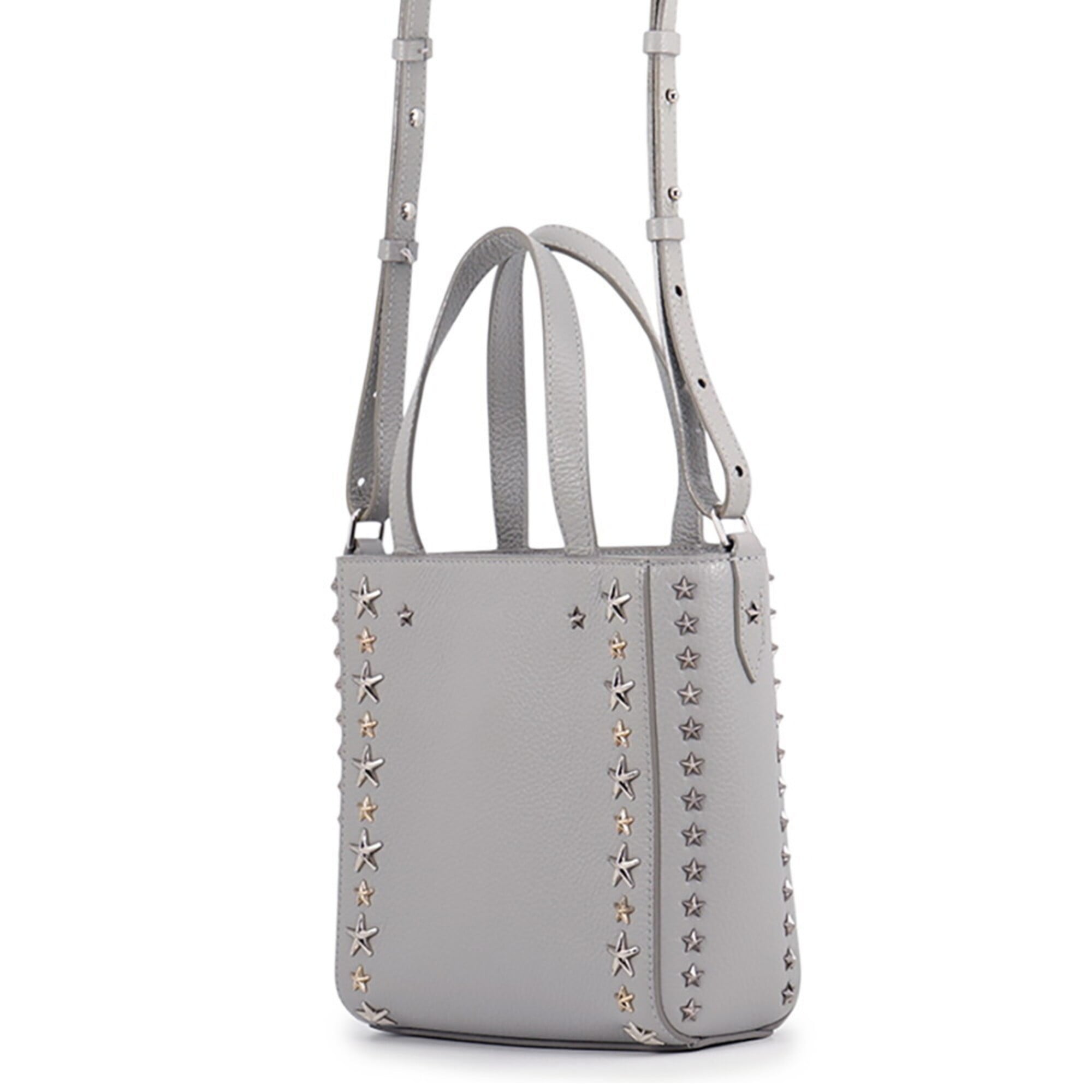 Jimmy Choo Gray Leather Handbag (Pre-Owned)