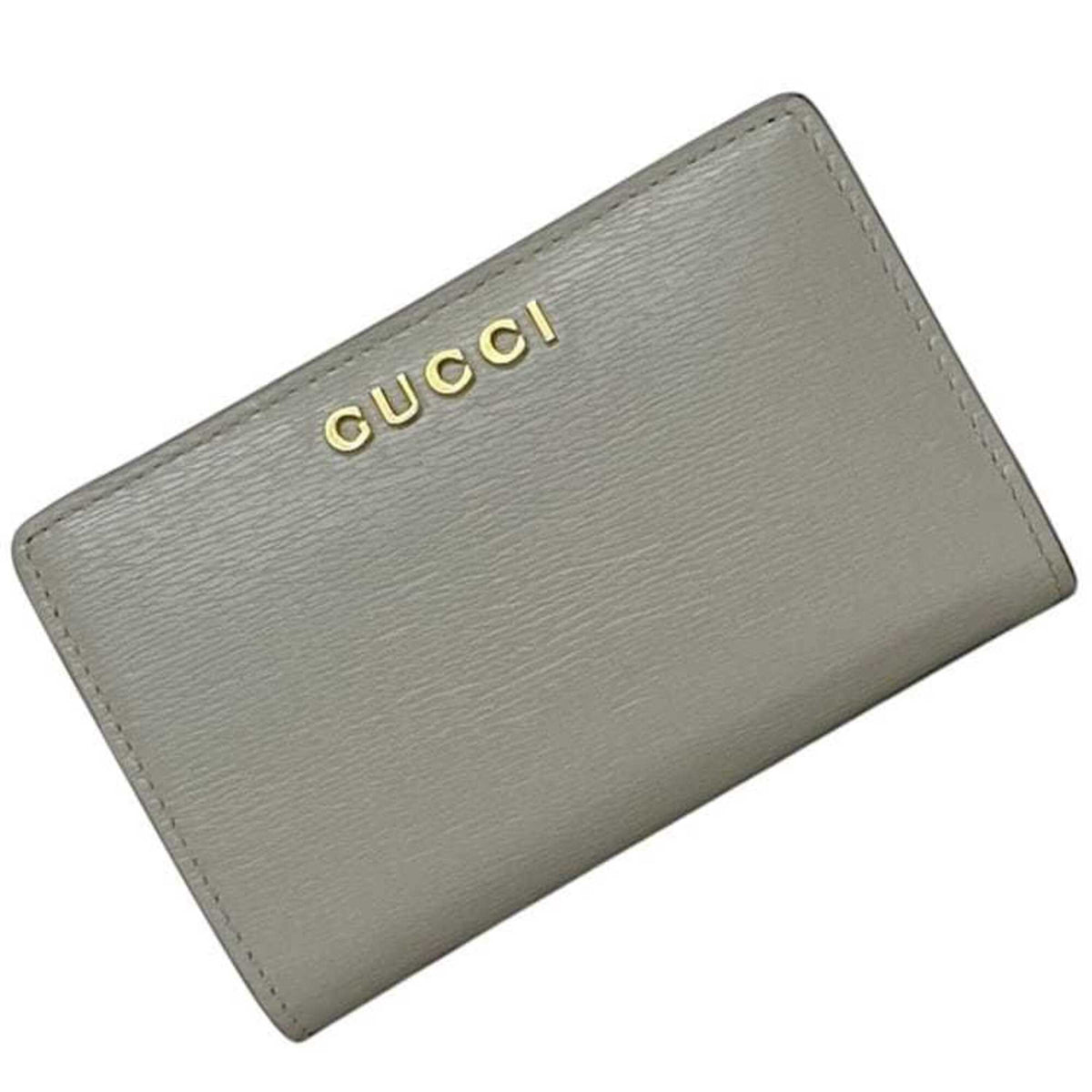 Gucci Gray Leather Wallet (Bi-Fold) (Pre-Owned)