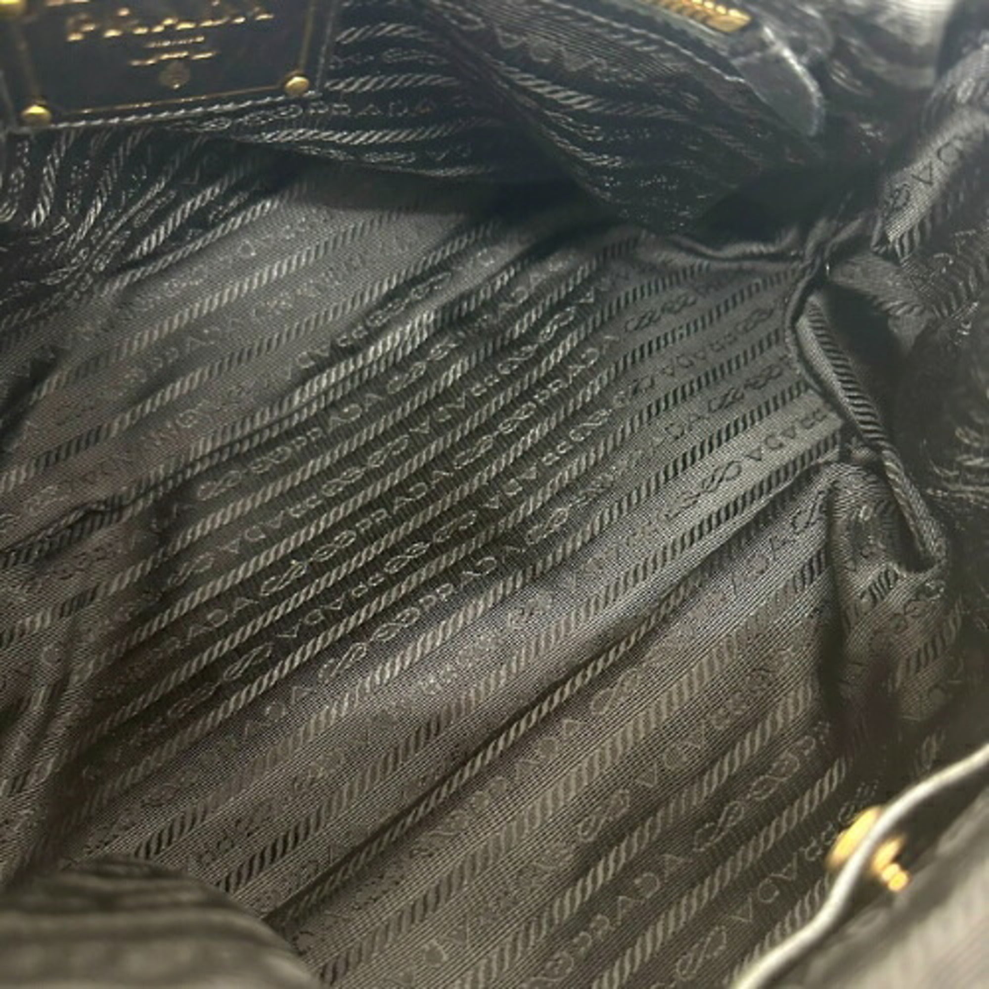 Prada Black Nylon Handbag (Pre-Owned)