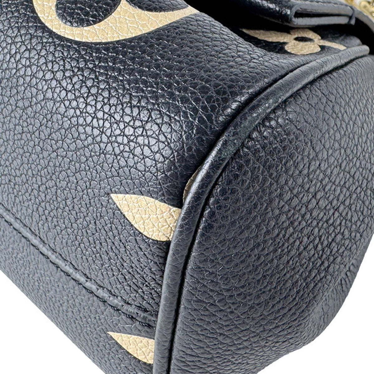 Louis Vuitton Beige Black Monogram Empreinte Shoulder Bag (Pre-Owned)