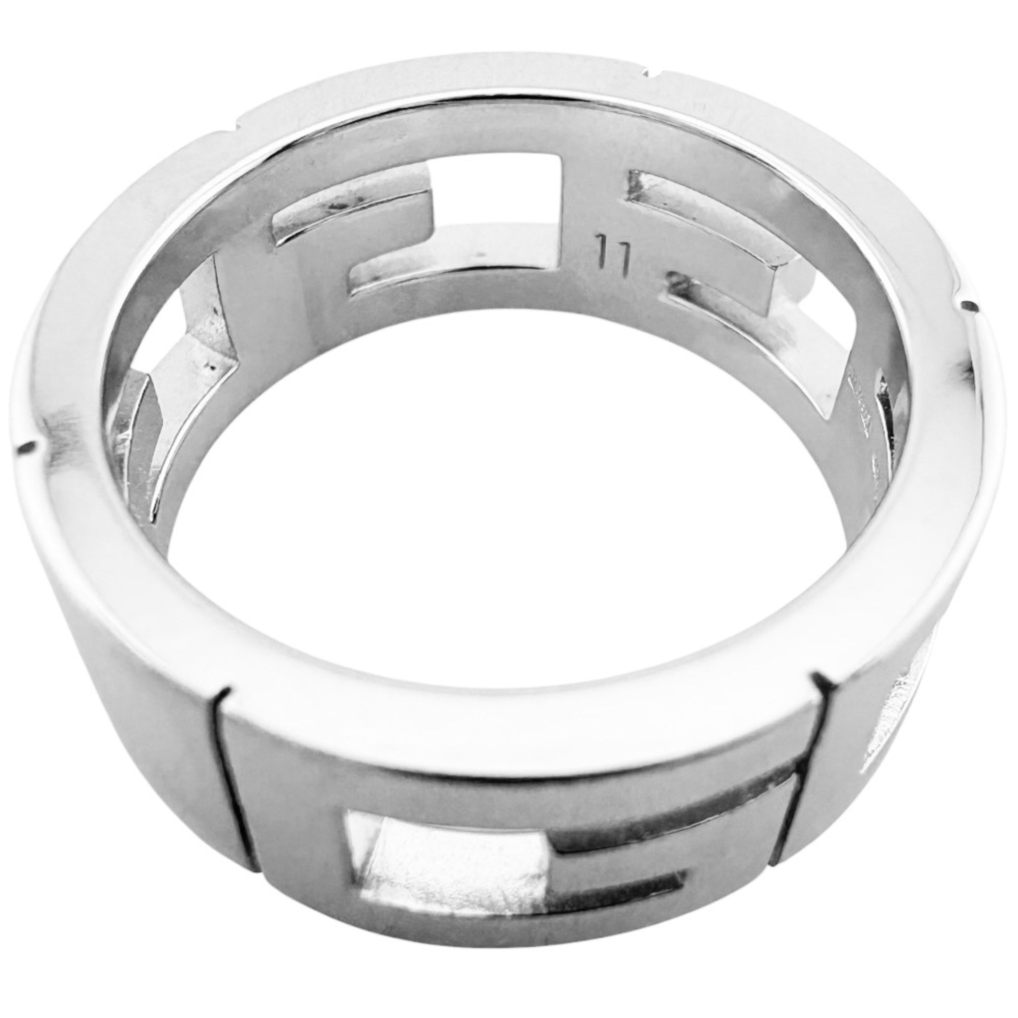 Gucci White Gold White Gold (18K) Band Ring (Pre-Owned)