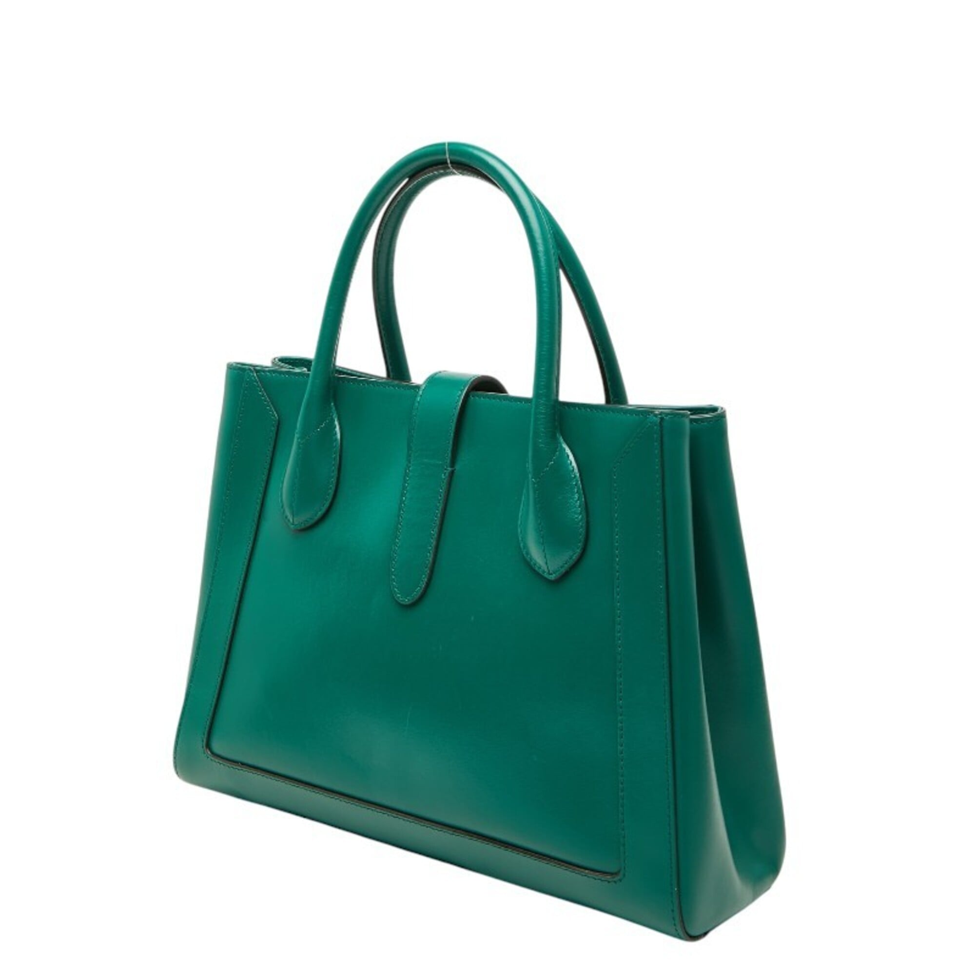 Gucci Green Leather Handbag (Pre-Owned)